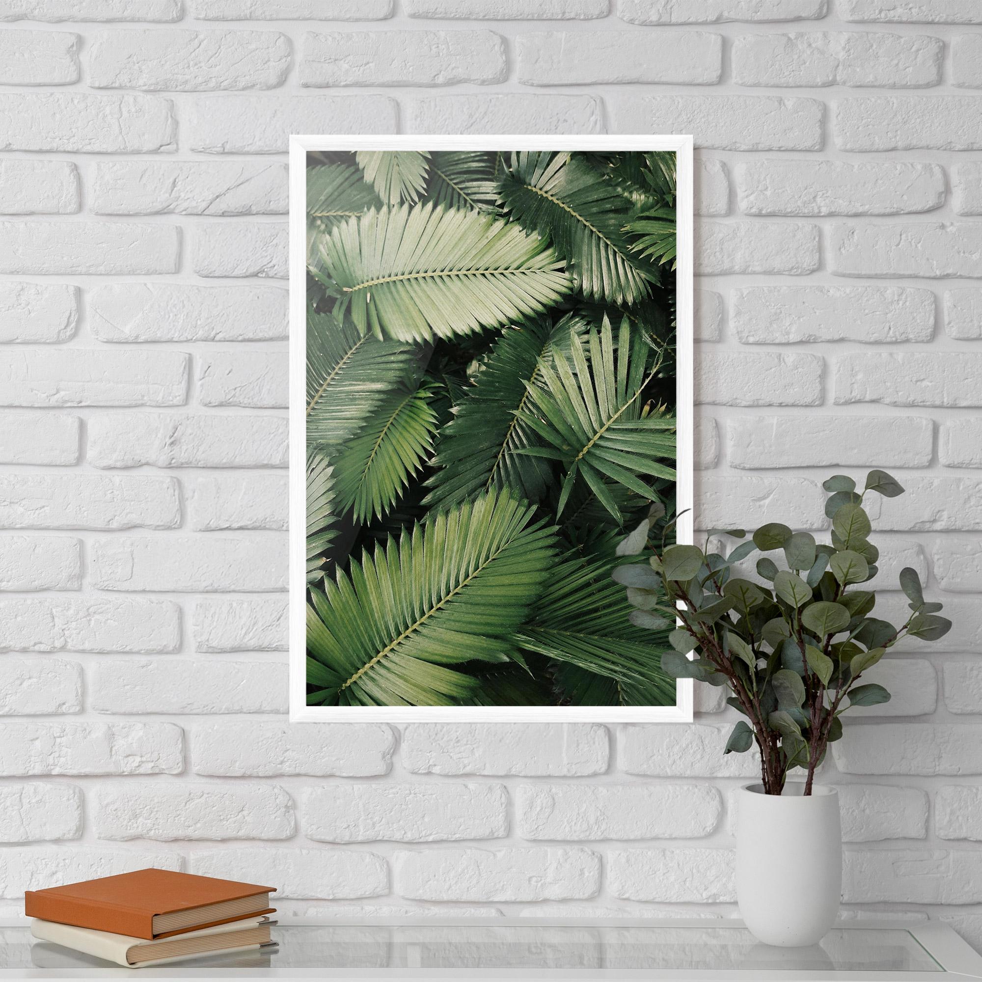 Poster Înrămat Green Leaves mockup 5