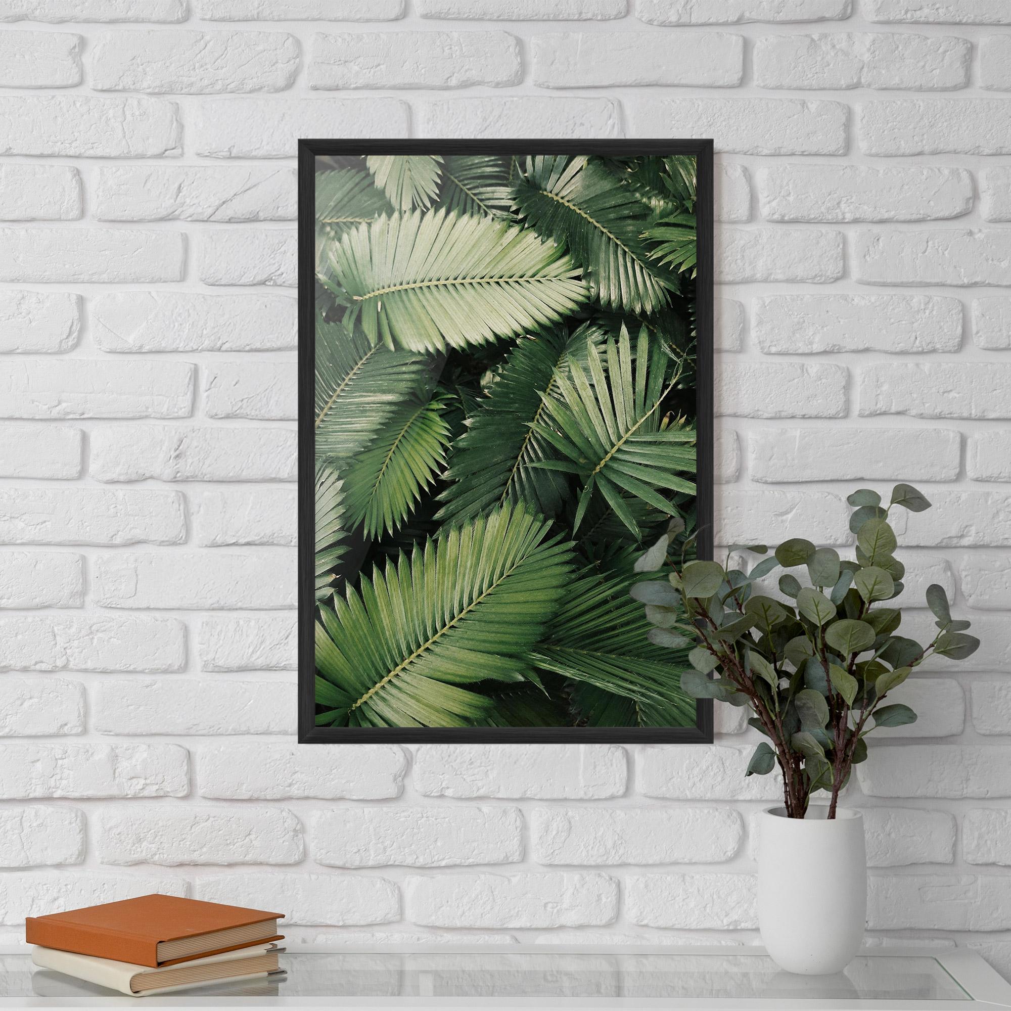 Poster Înrămat Green Leaves mockup 5