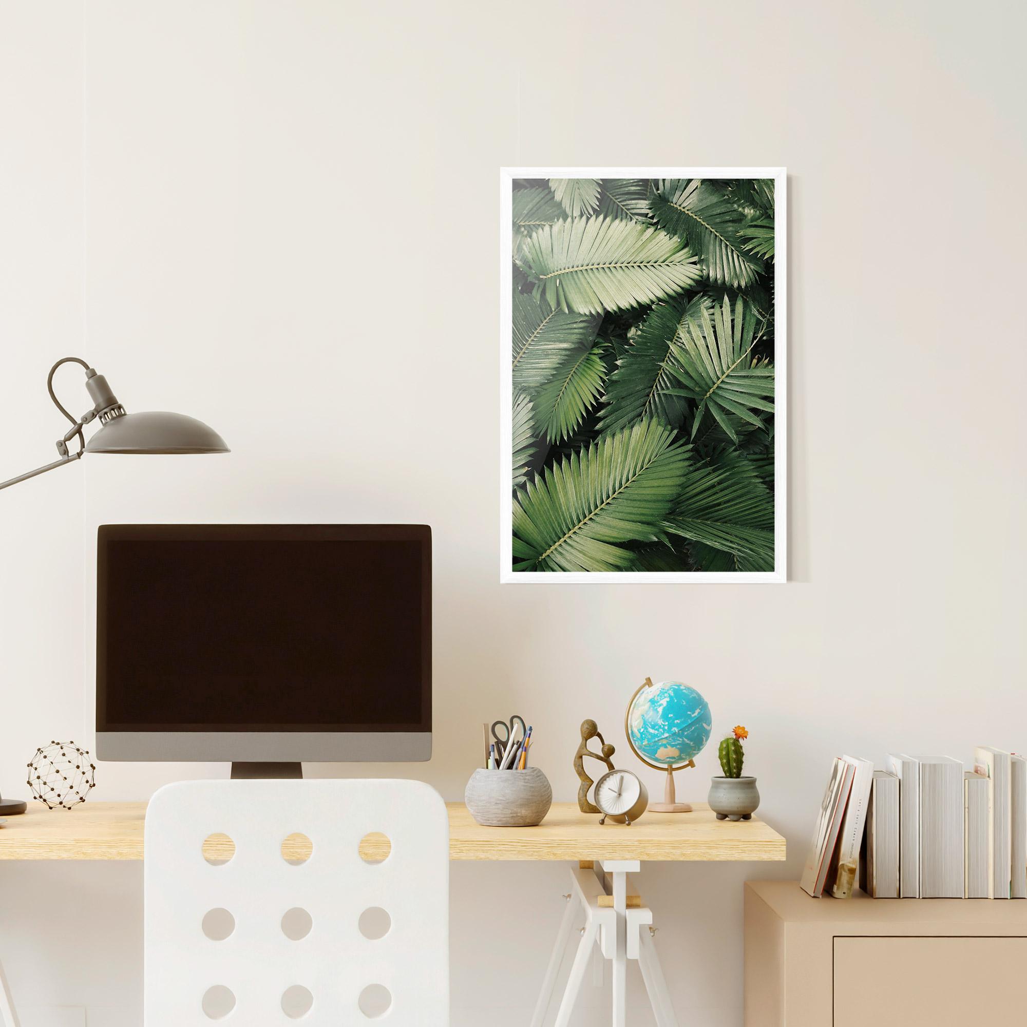 Poster Înrămat Green Leaves mockup 6
