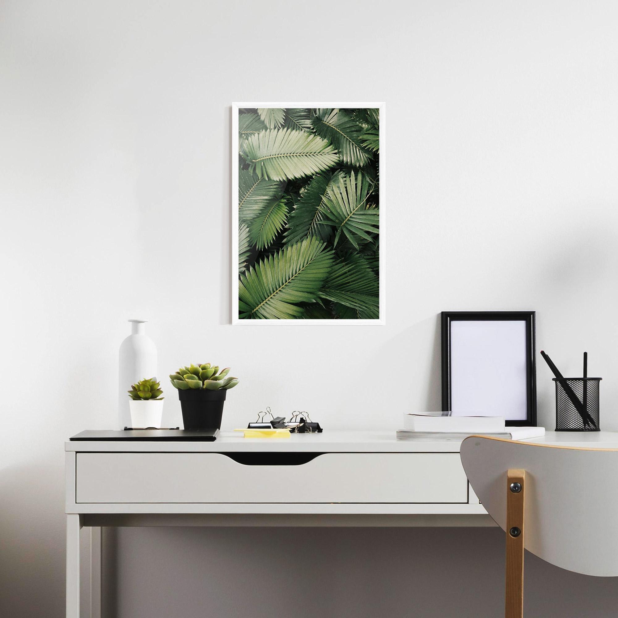 Poster Înrămat Green Leaves mockup 7