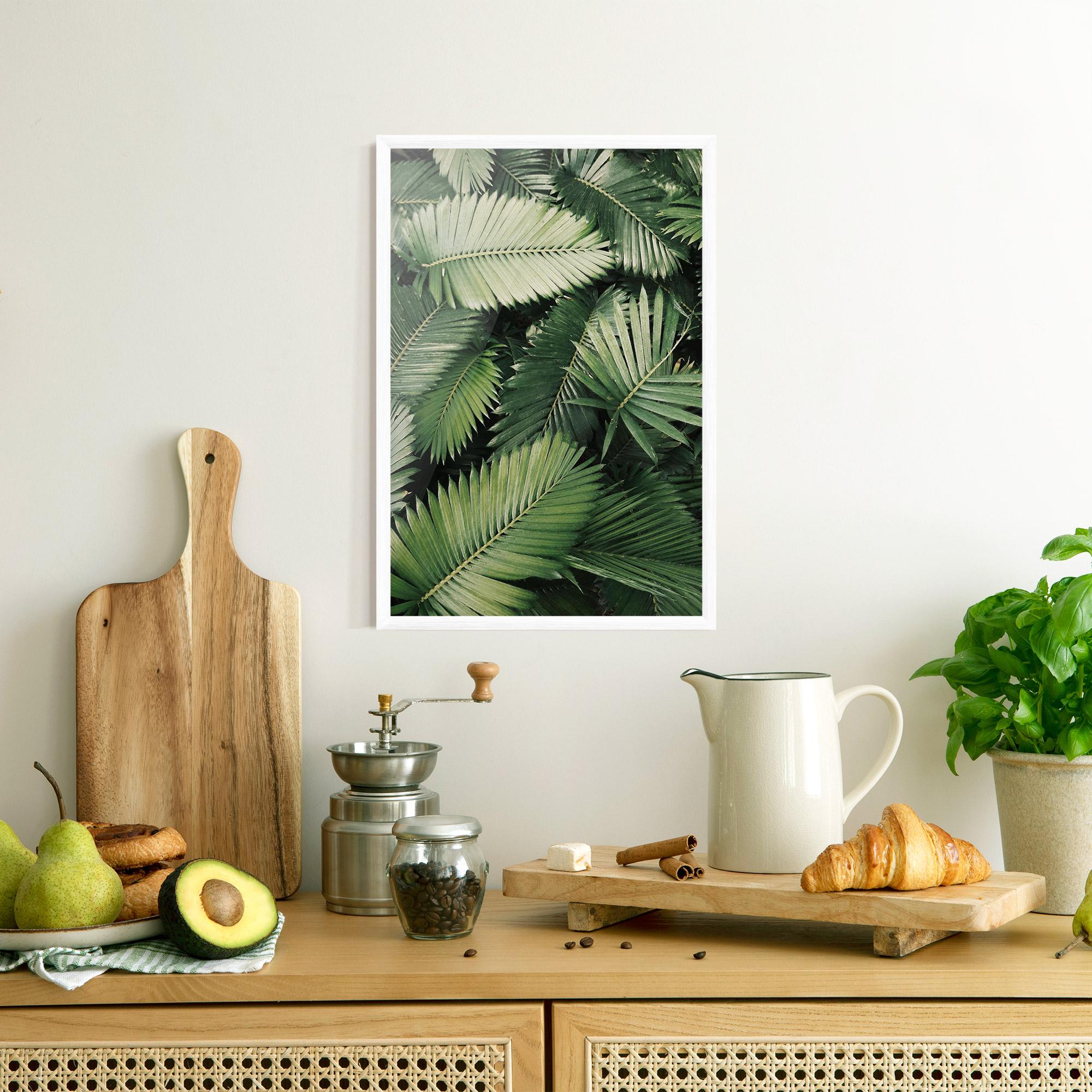 Poster Înrămat Green Leaves mockup 8