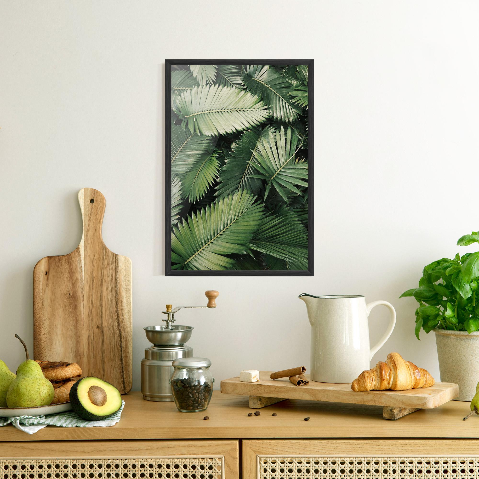 Poster Înrămat Green Leaves mockup 8