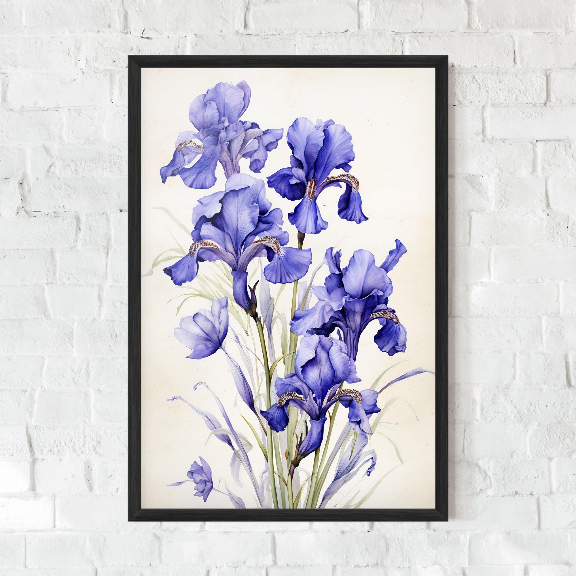 Purple Iris On Cream mockup 0