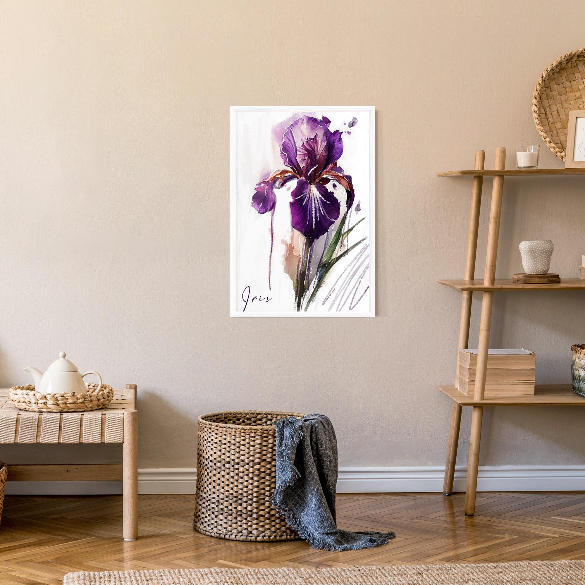Poster Înrămat Iris Drop mockup 9