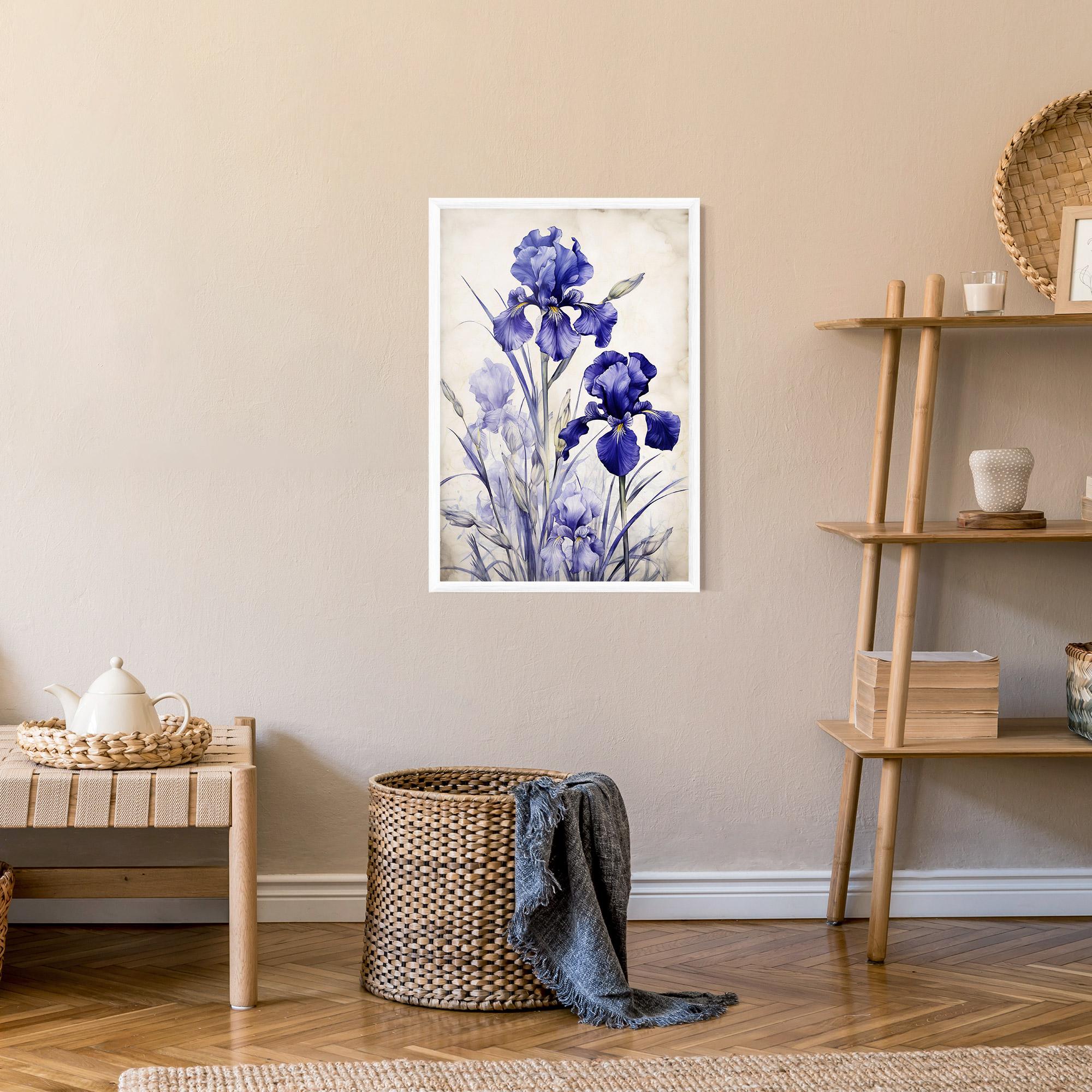 Poster Înrămat Irises Painting mockup 9