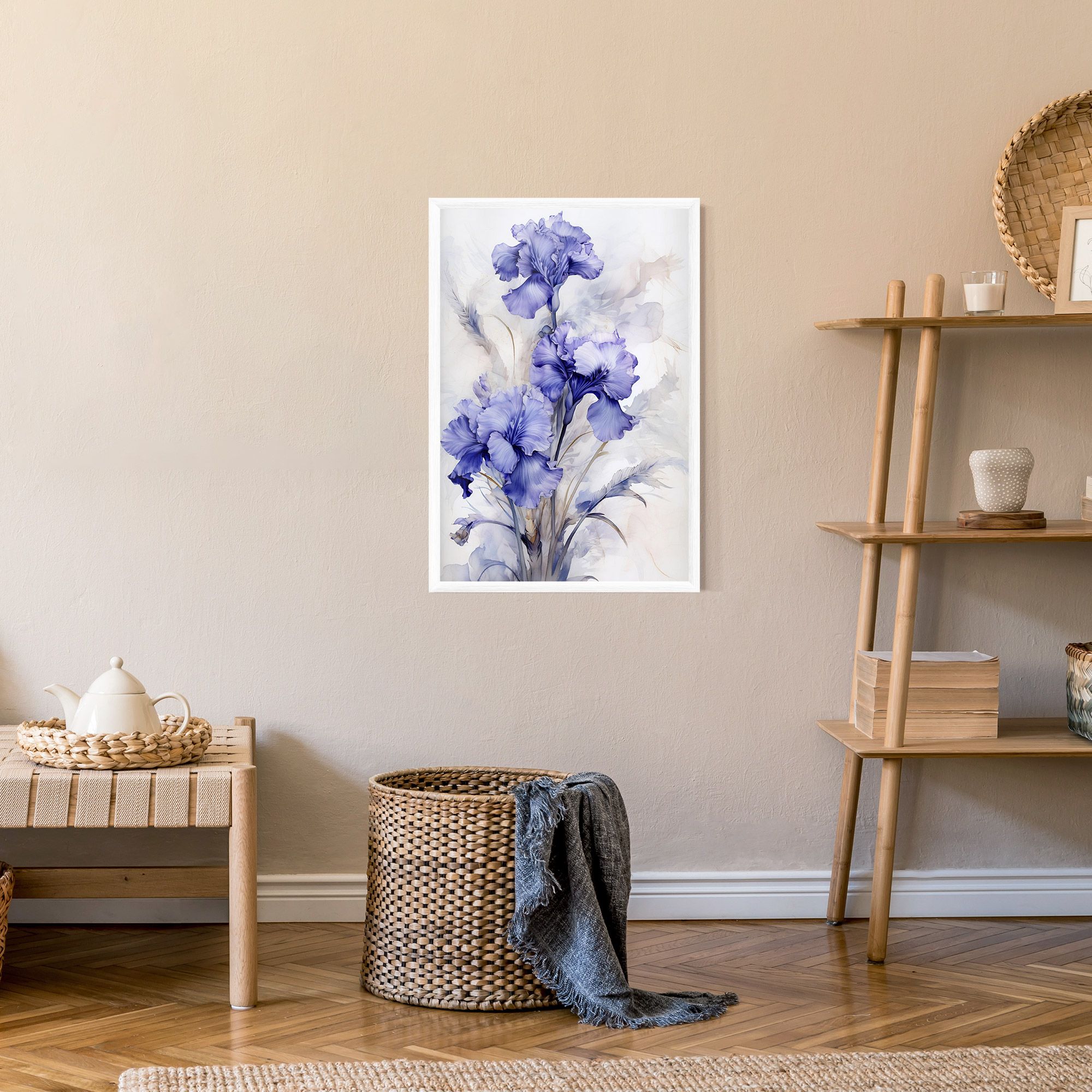 Purple Iris Painting mockup 9