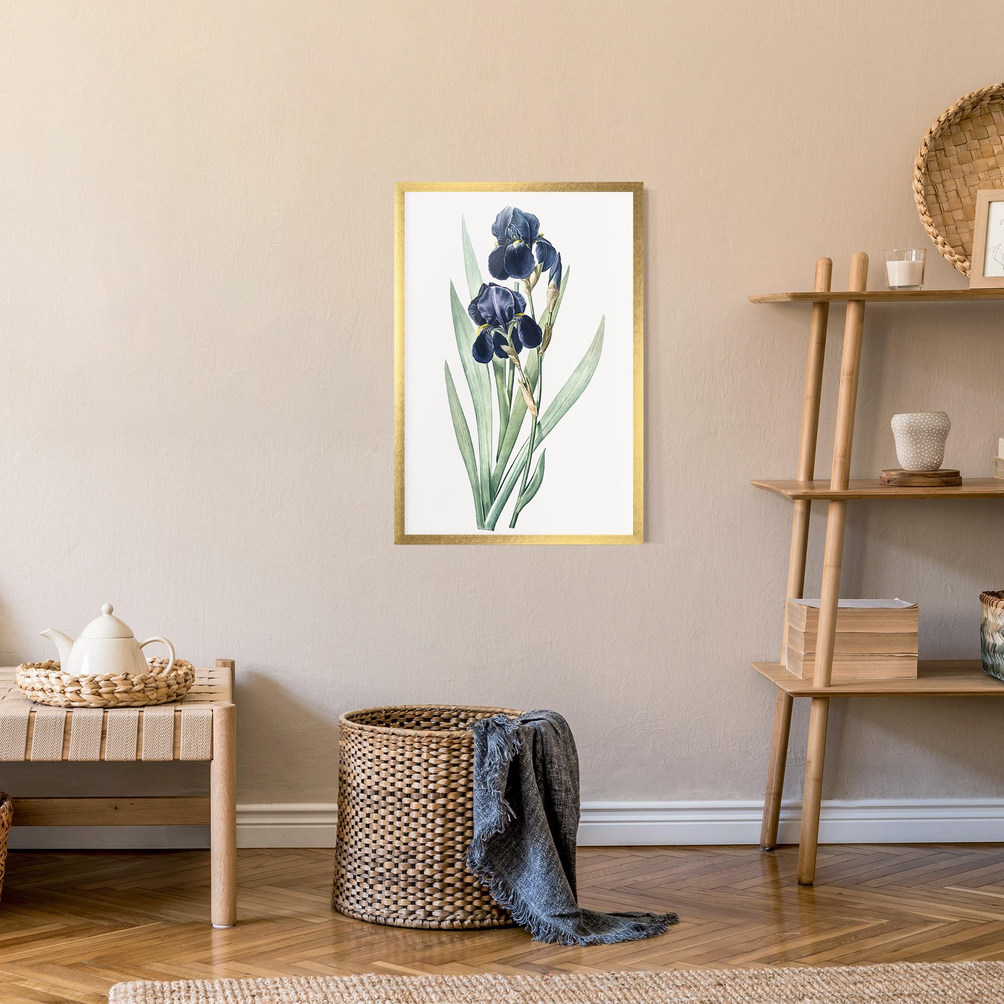 Poster Înrămat Dark Blue Iris mockup 9