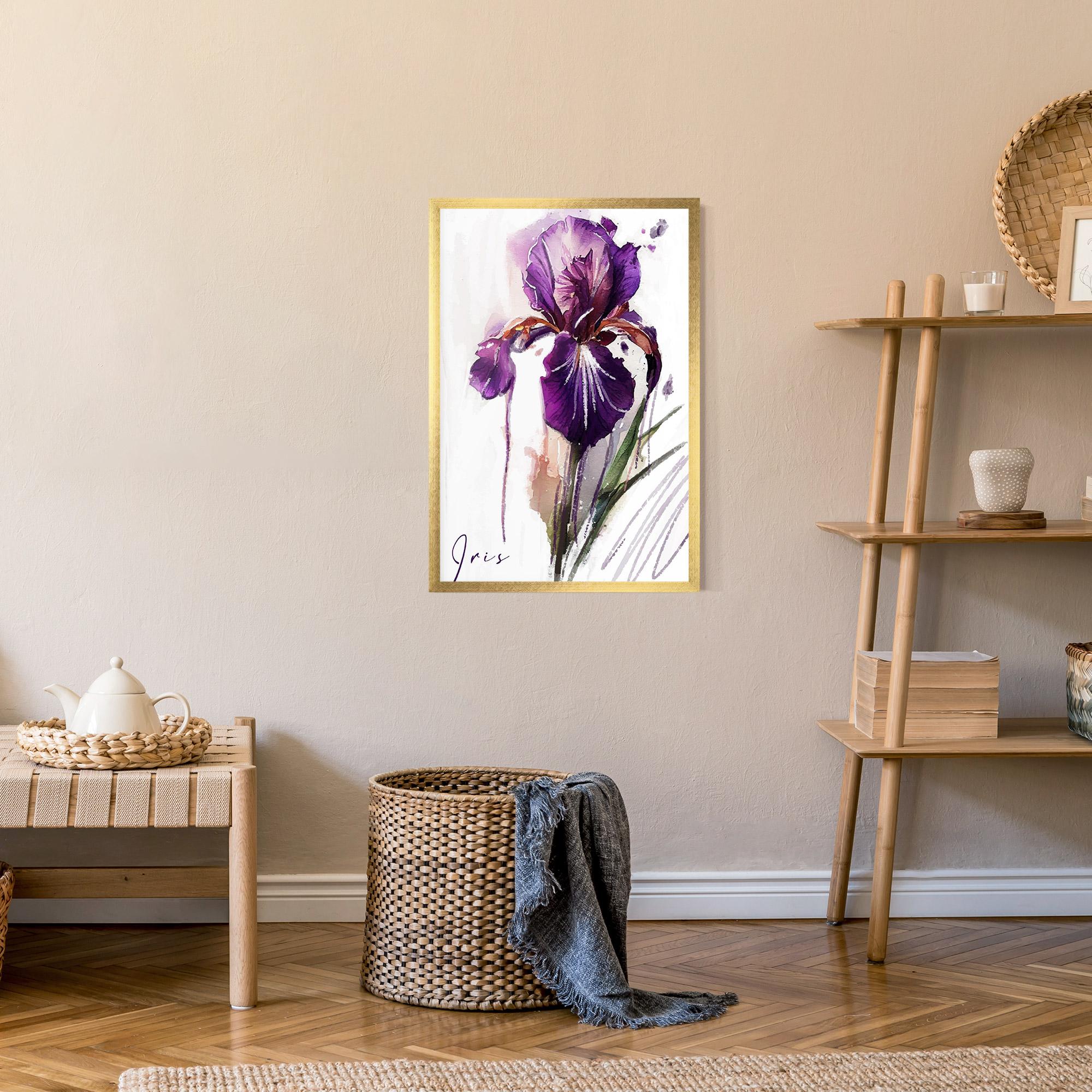 Poster Înrămat Iris Drop mockup 9