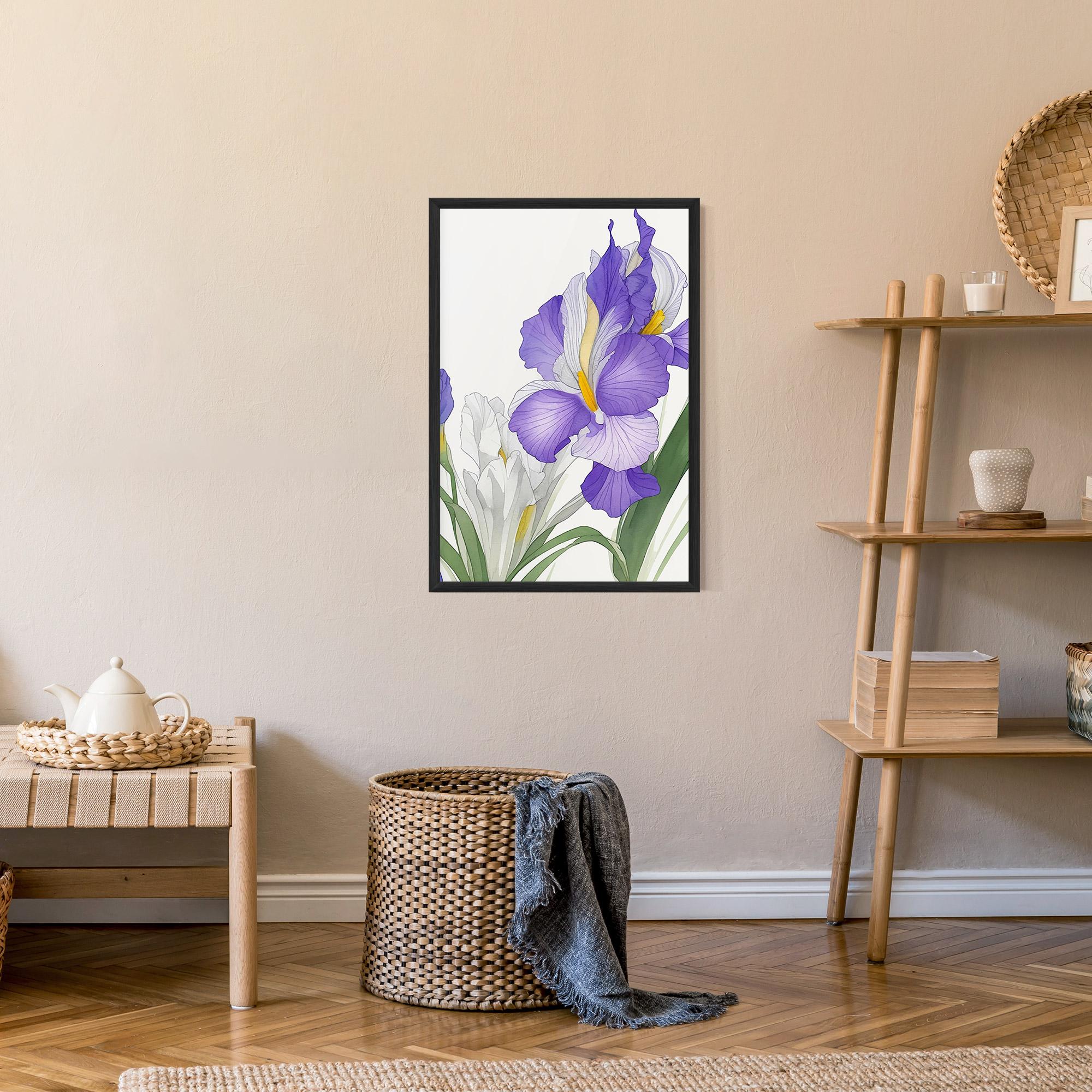 Poster Înrămat Irirs Hand Drawn mockup 9