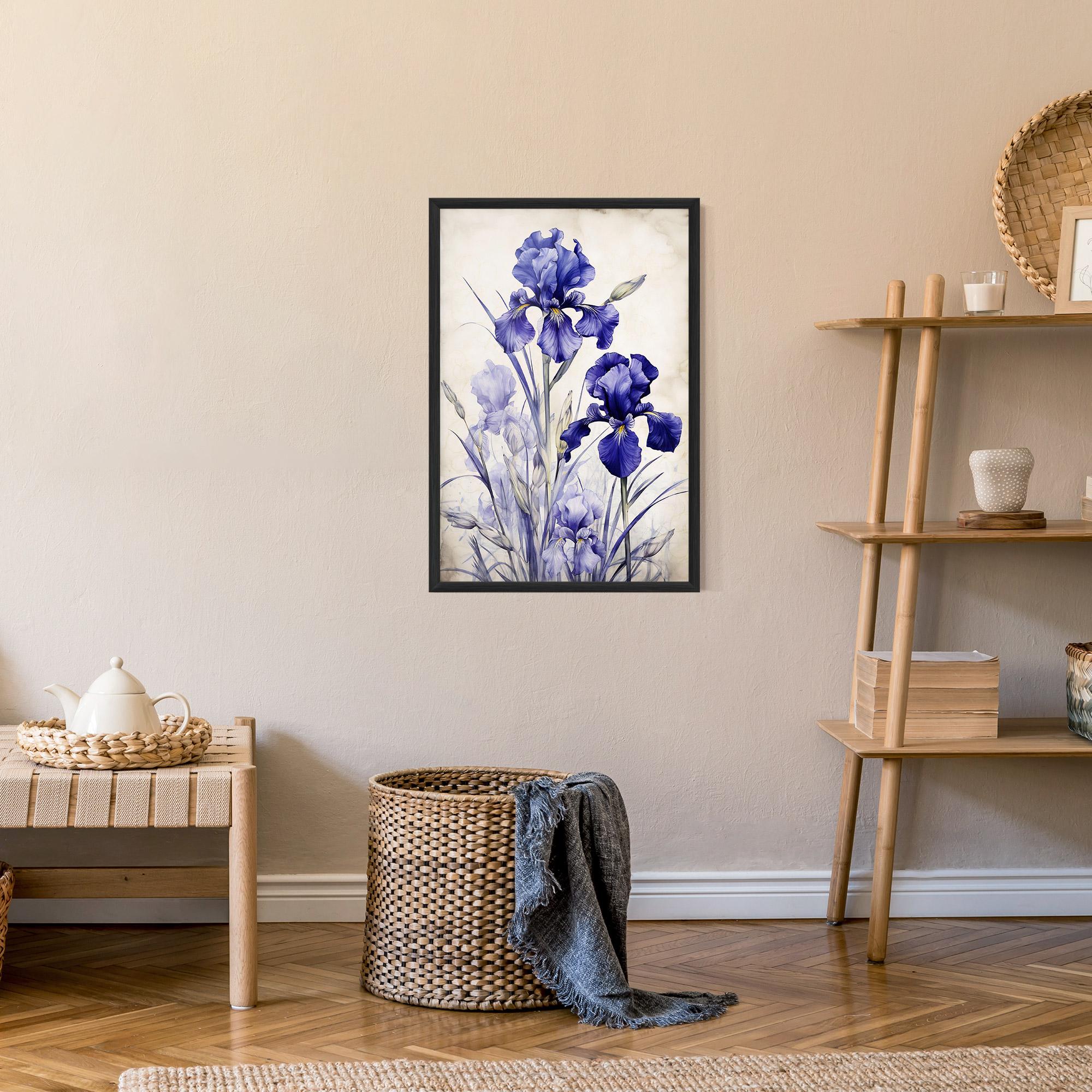 Poster Înrămat Irises Painting mockup 9