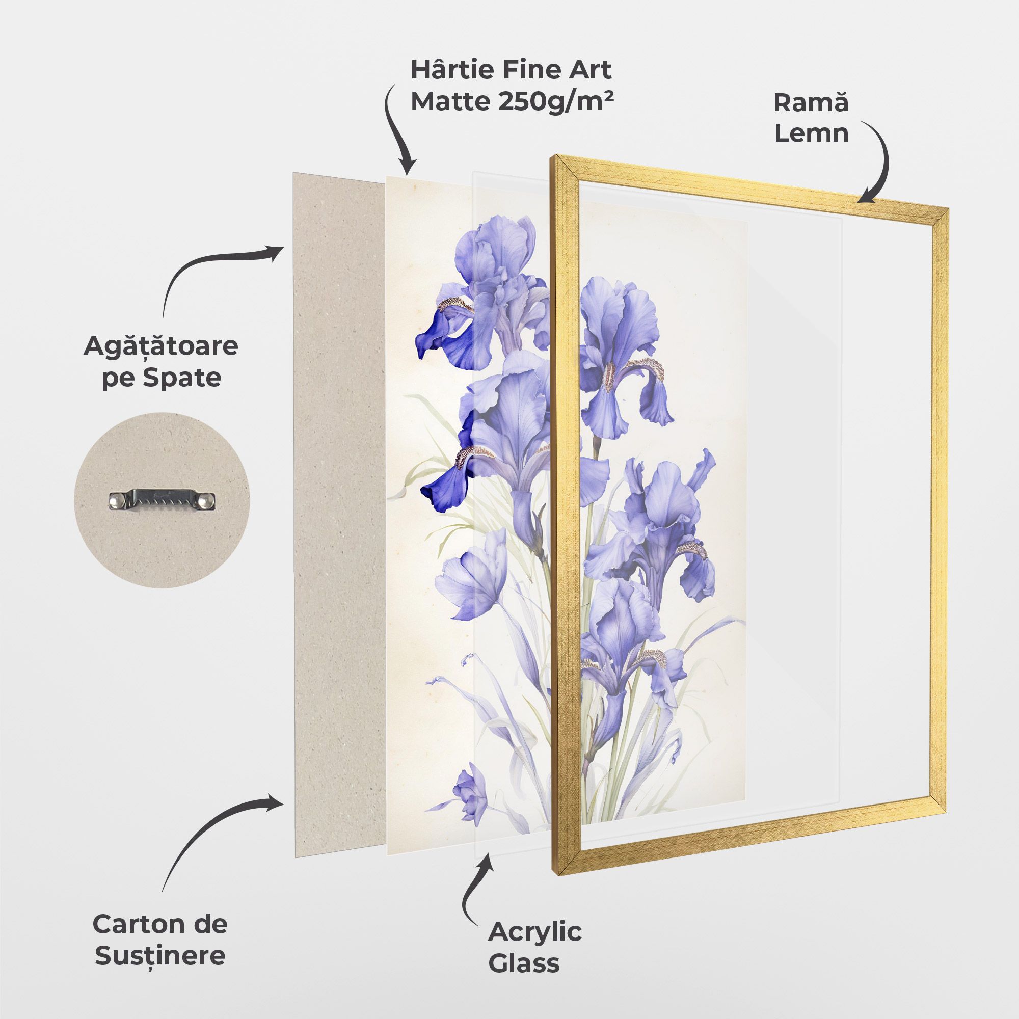 Purple Iris On Cream mockup 1