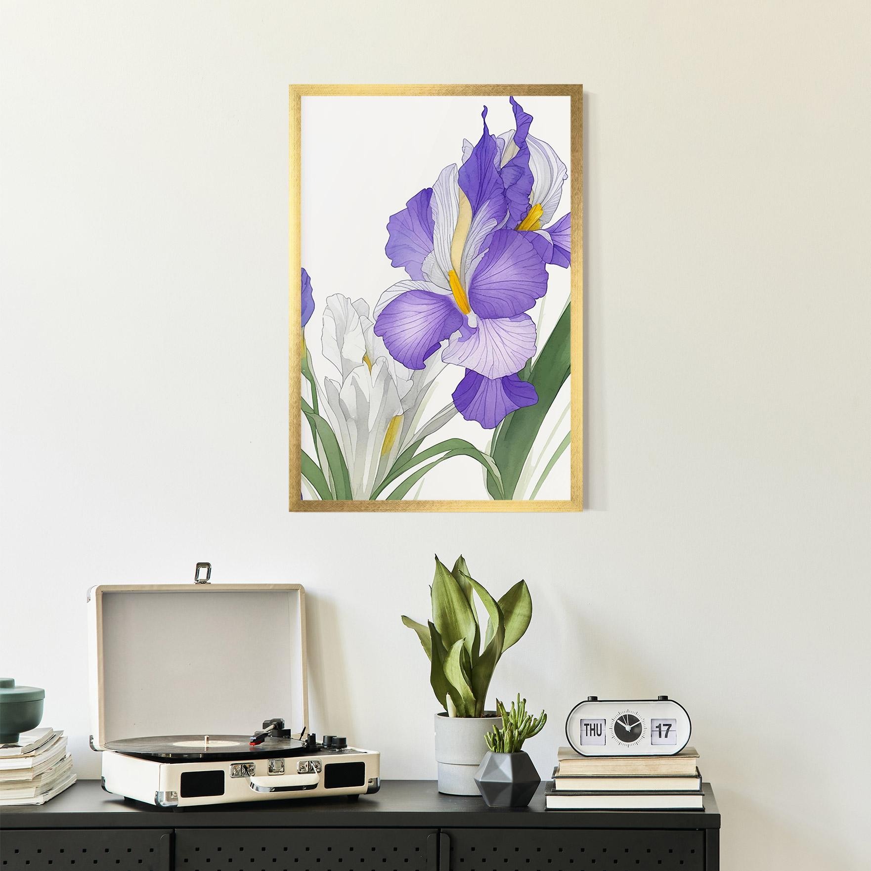 Poster Înrămat Irirs Hand Drawn mockup 2