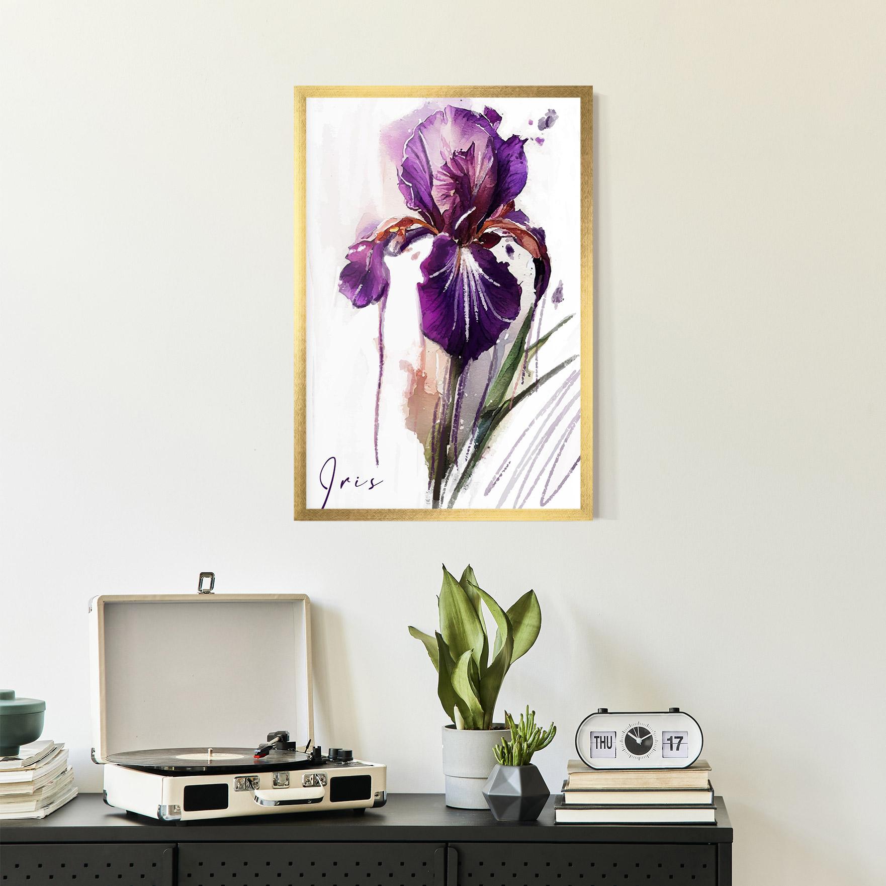 Poster Înrămat Iris Drop mockup 2