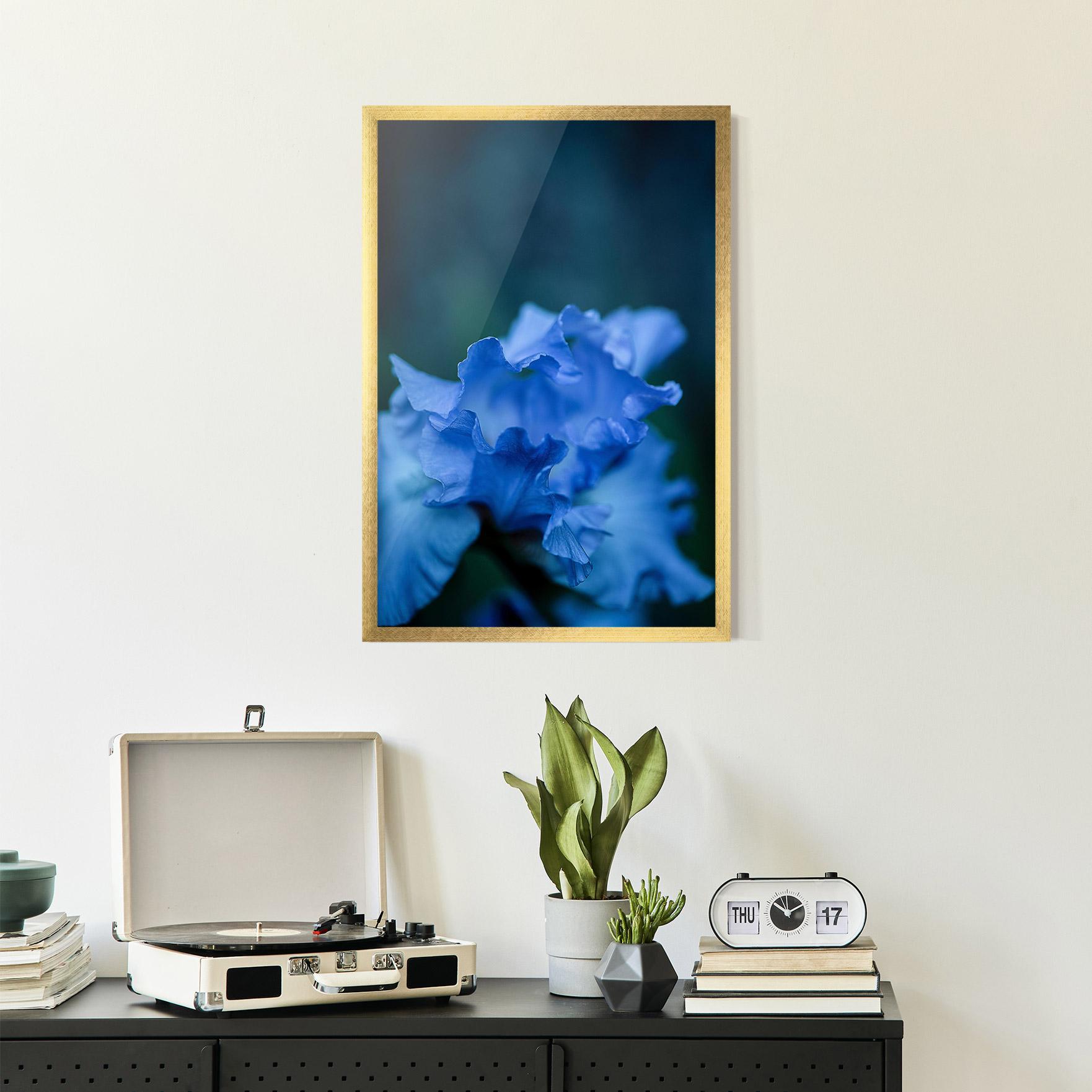 Poster Înrămat Ocean Blue Iris mockup 2