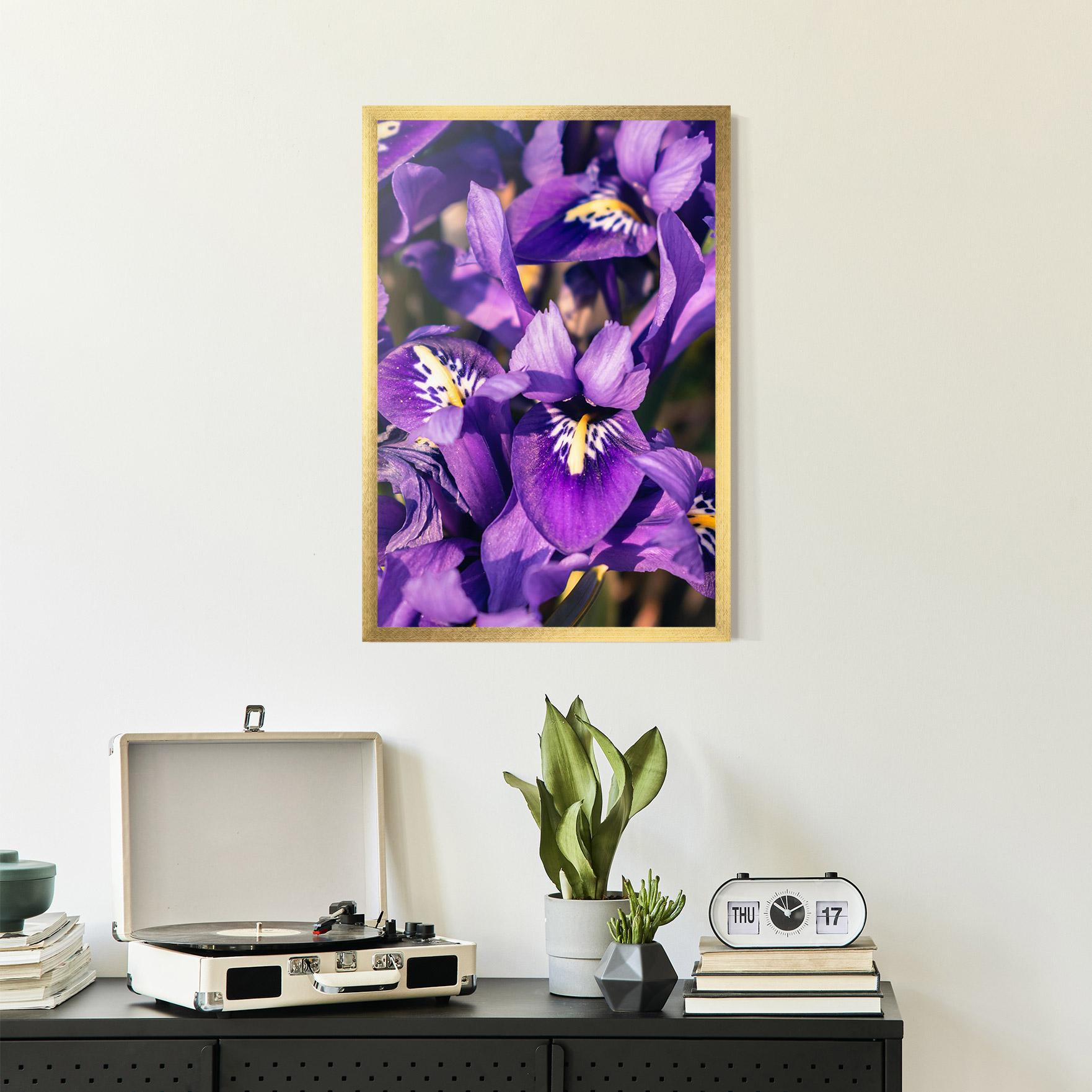 Poster Înrămat Small Purple Iris mockup 2
