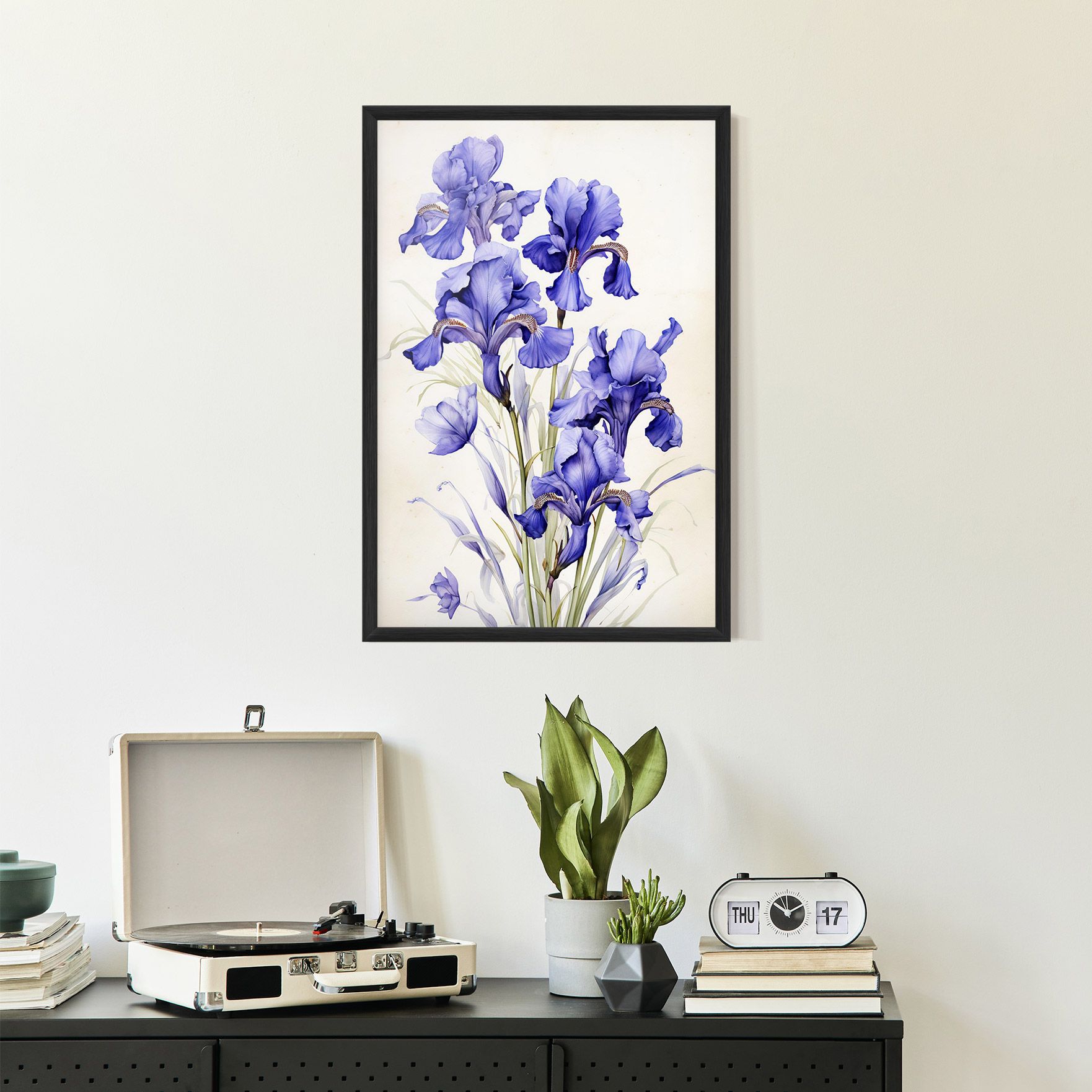 Purple Iris On Cream mockup 2