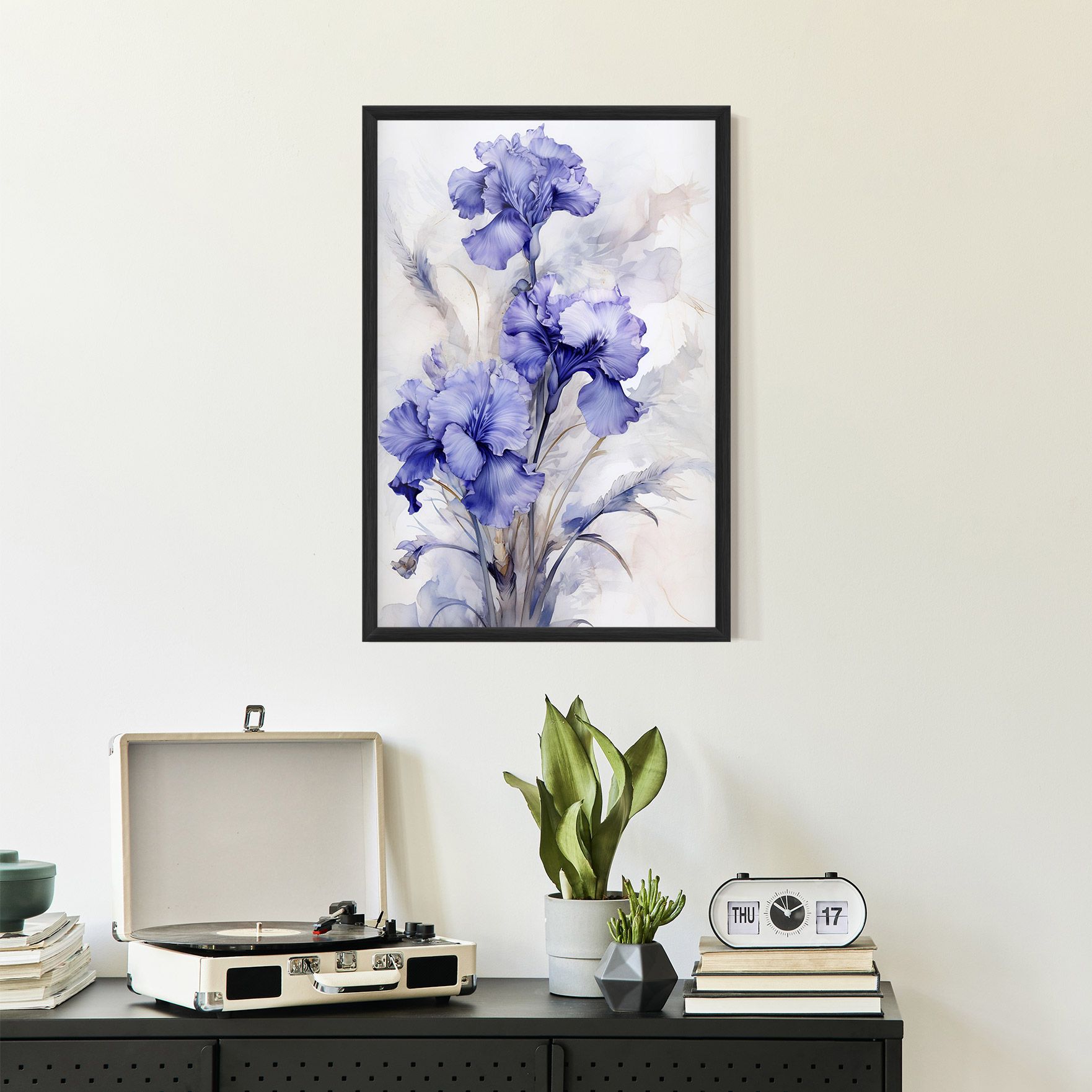 Purple Iris Painting mockup 2