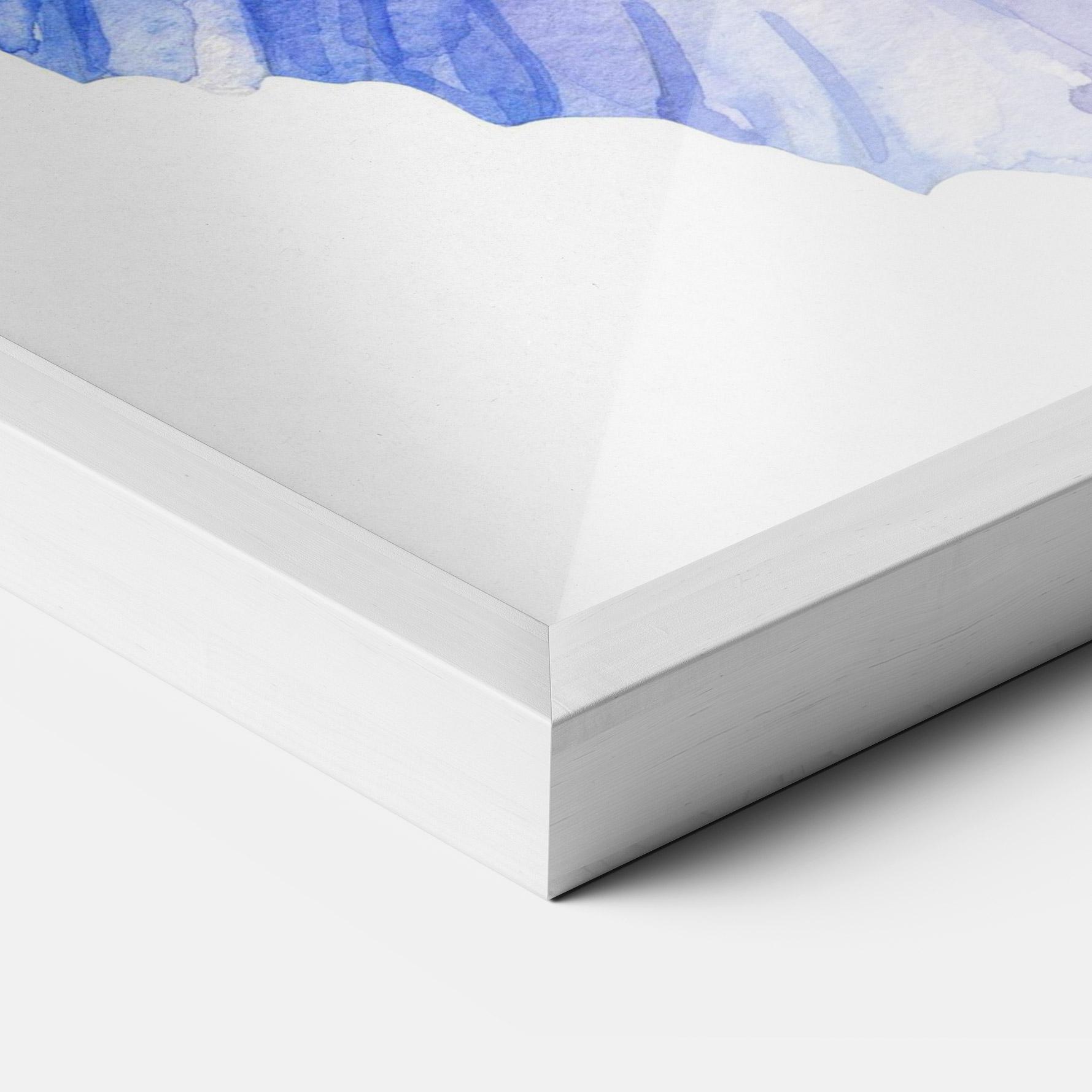 Poster Înrămat Purple Iris On White mockup 3