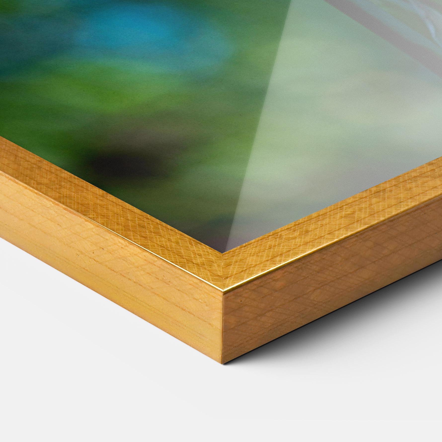 Poster Înrămat Blue Iris In The Garden mockup 3