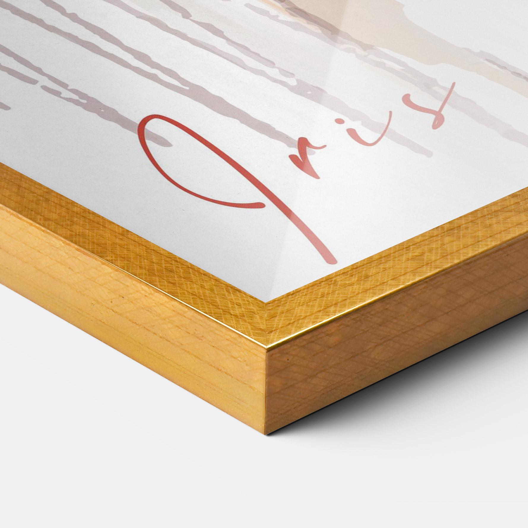 Poster Înrămat Orange Iris mockup 3