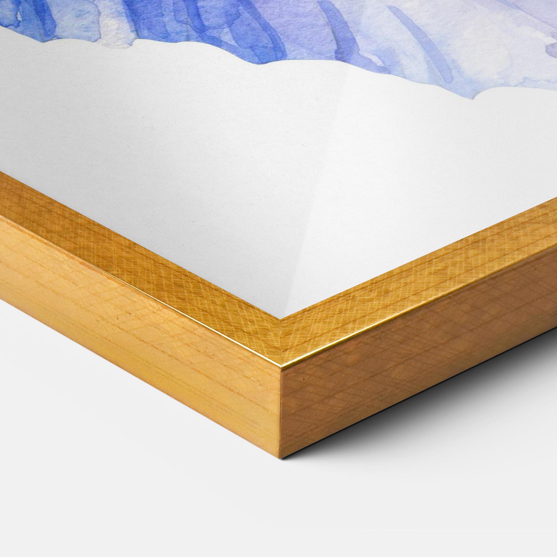 Poster Înrămat Purple Iris On White mockup 3