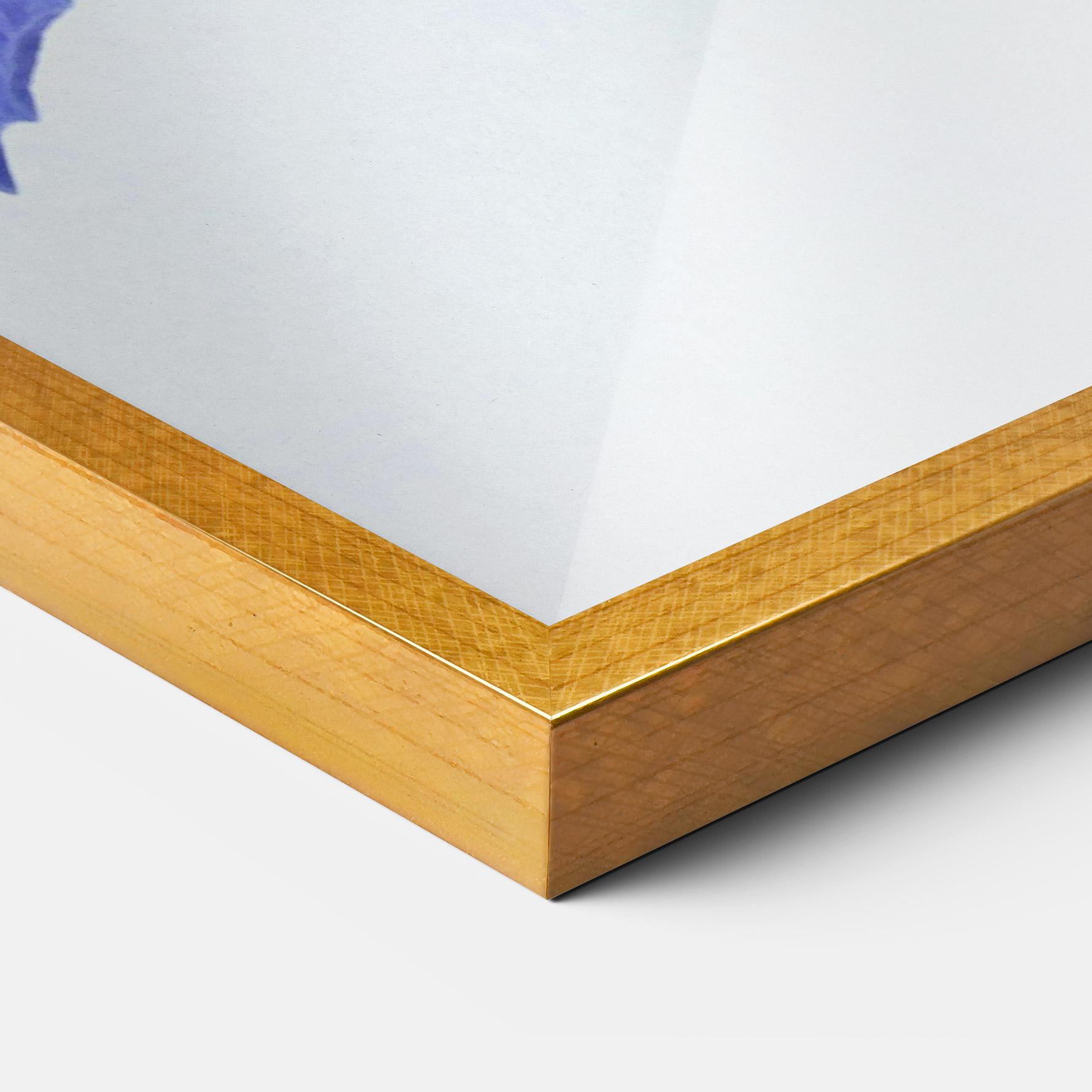 Poster Înrămat Yellow Color Iris mockup 3