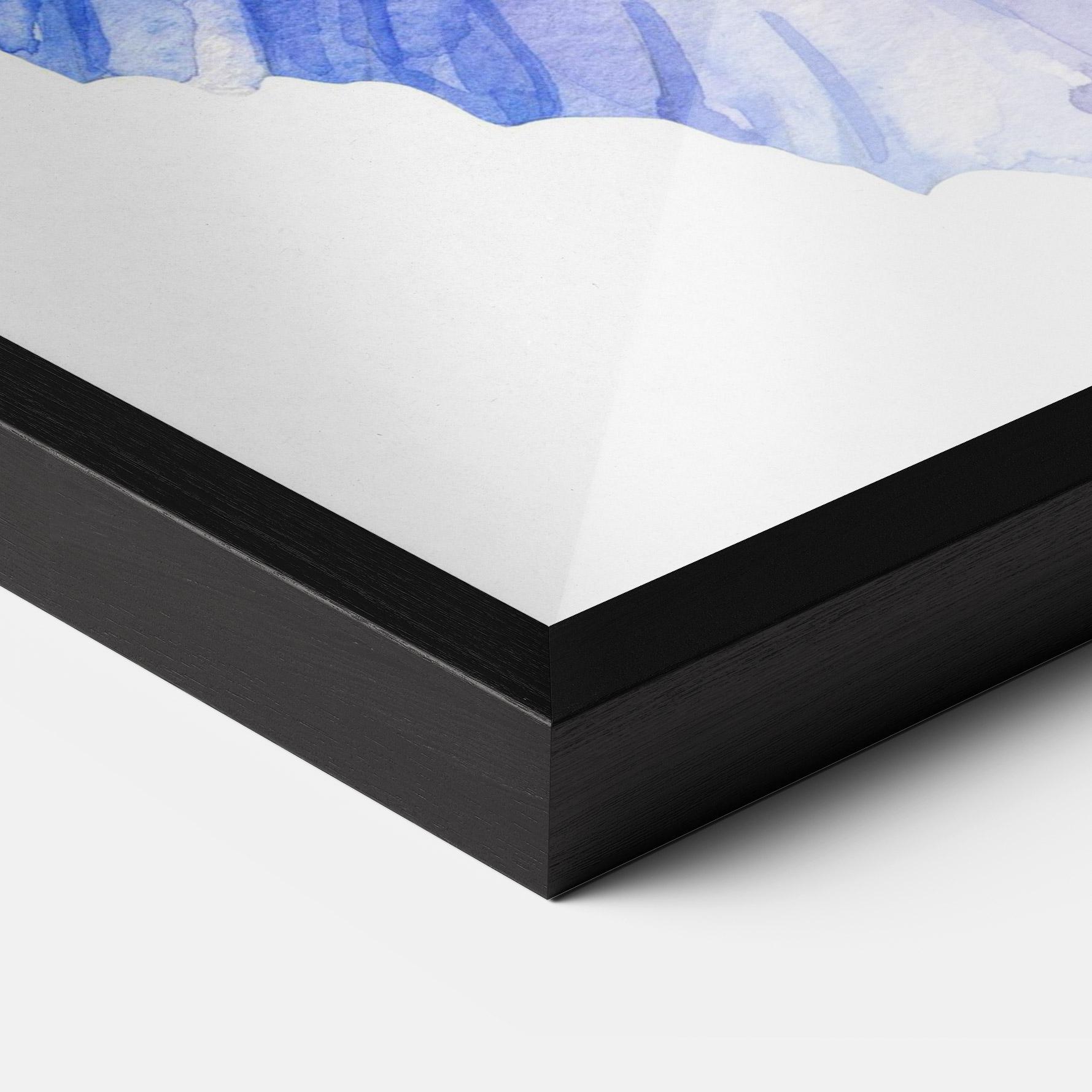 Poster Înrămat Purple Iris On White mockup 3