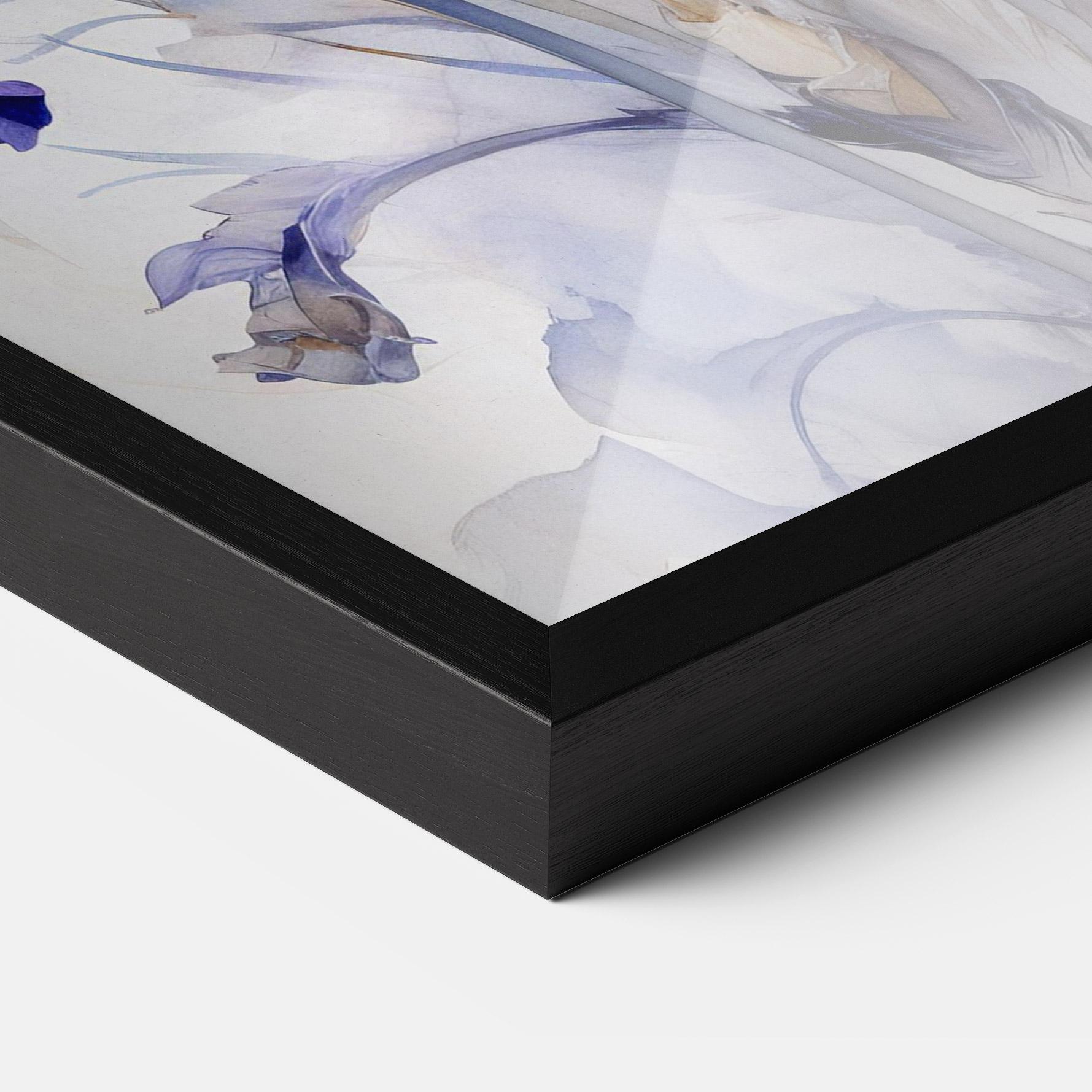 Poster Înrămat Purple Iris Painting mockup 3