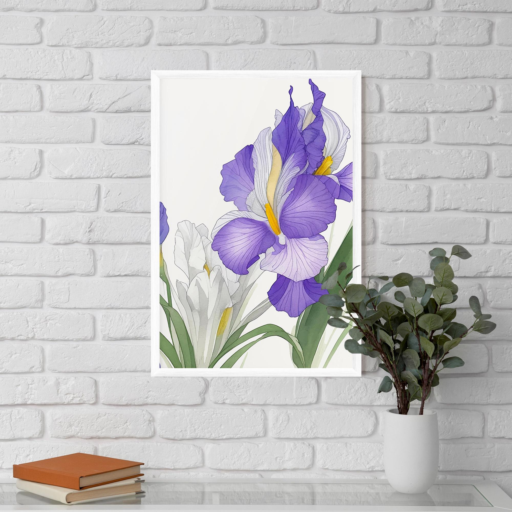 Poster Înrămat Irirs Hand Drawn mockup 5