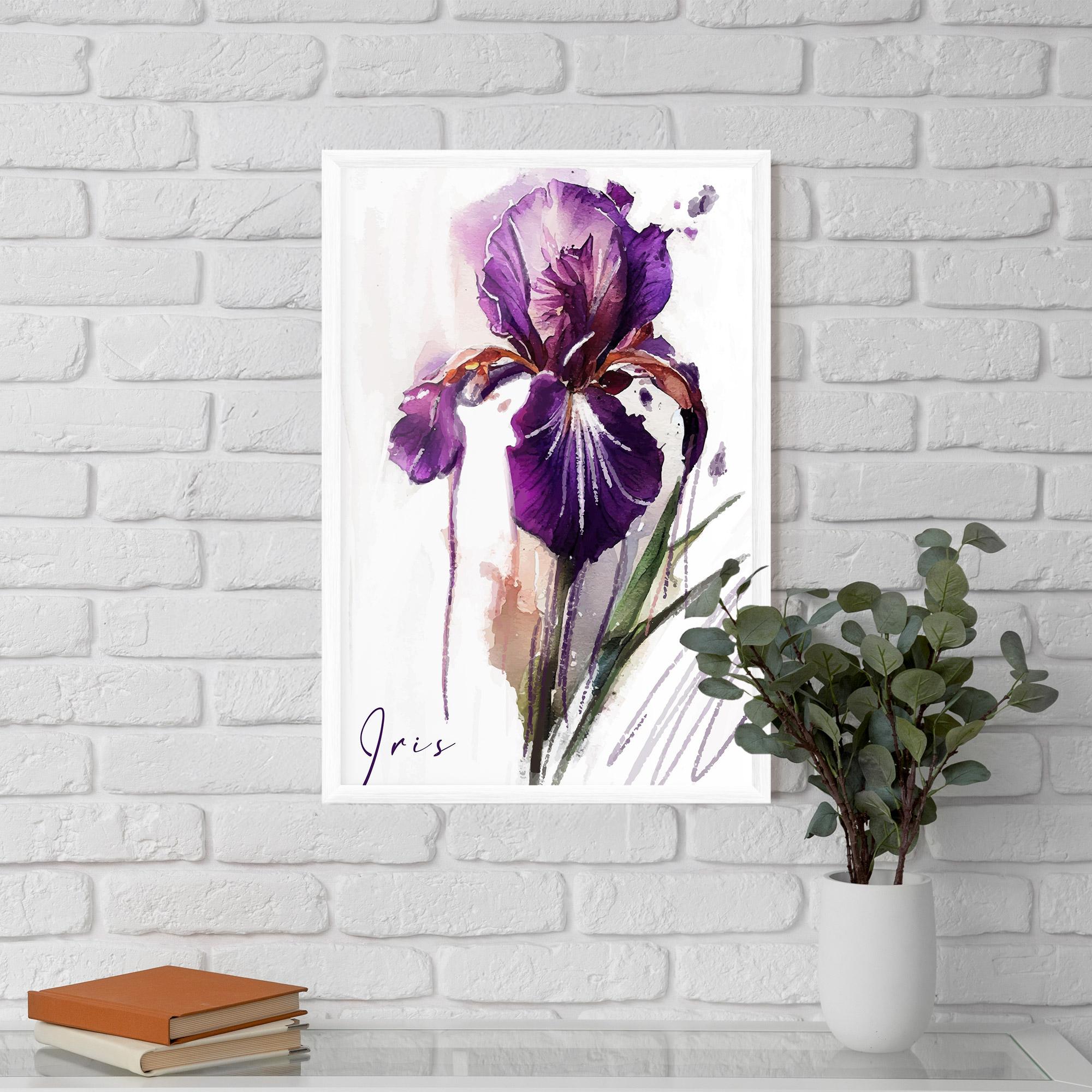 Poster Înrămat Iris Drop mockup 5