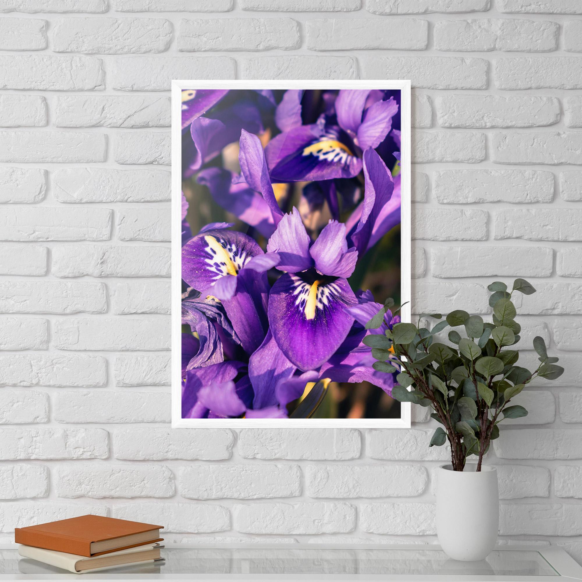 Poster Înrămat Small Purple Iris mockup 5