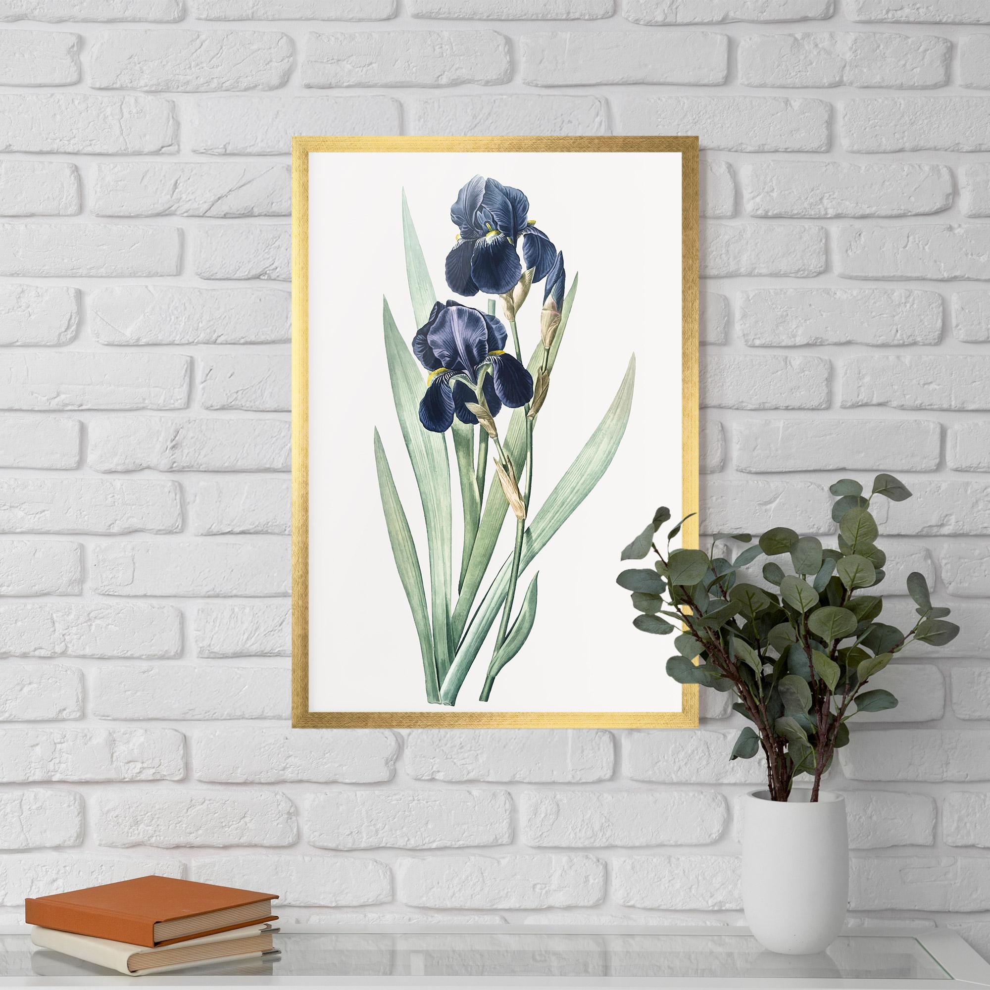 Poster Înrămat Dark Blue Iris mockup 5