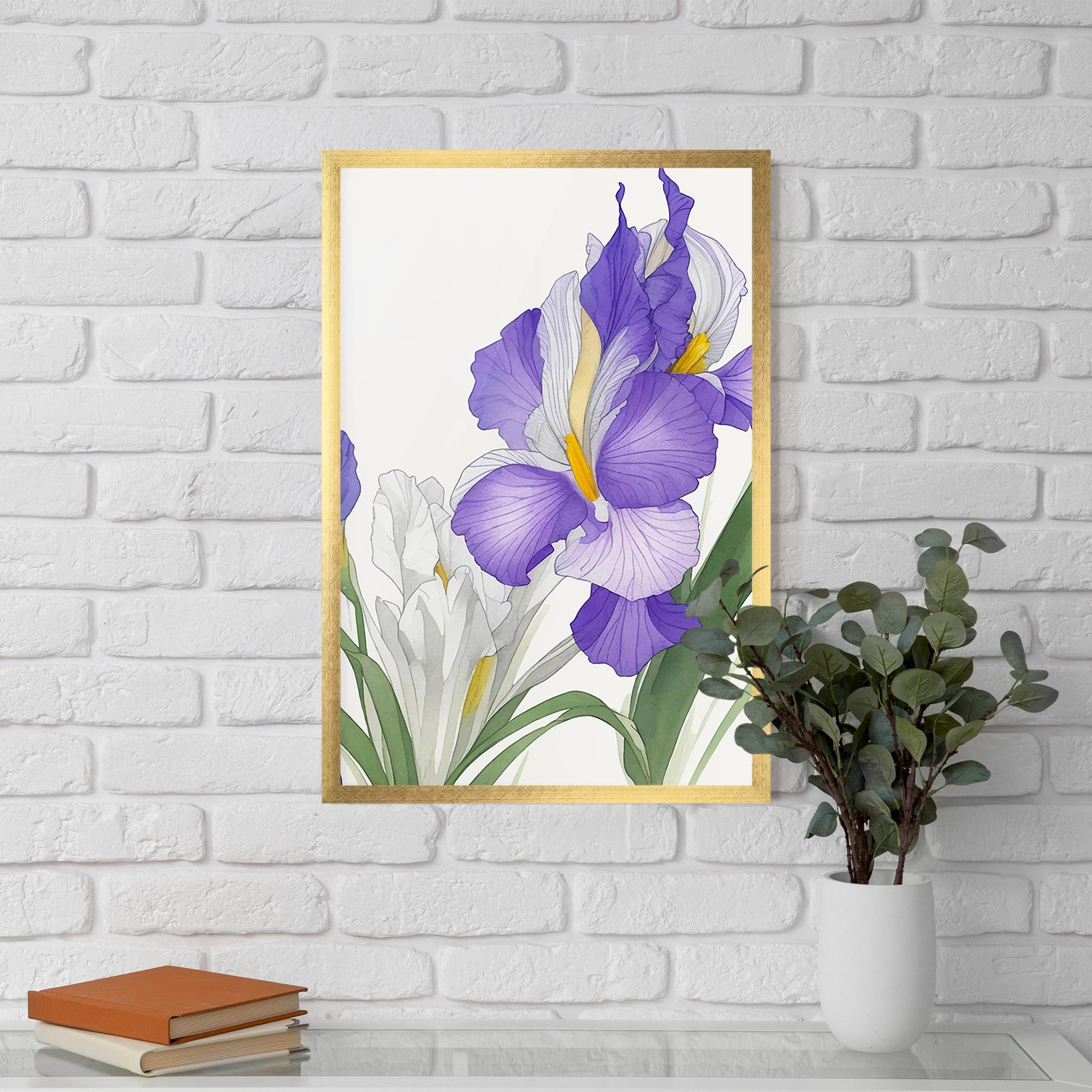 Poster Înrămat Irirs Hand Drawn mockup 5