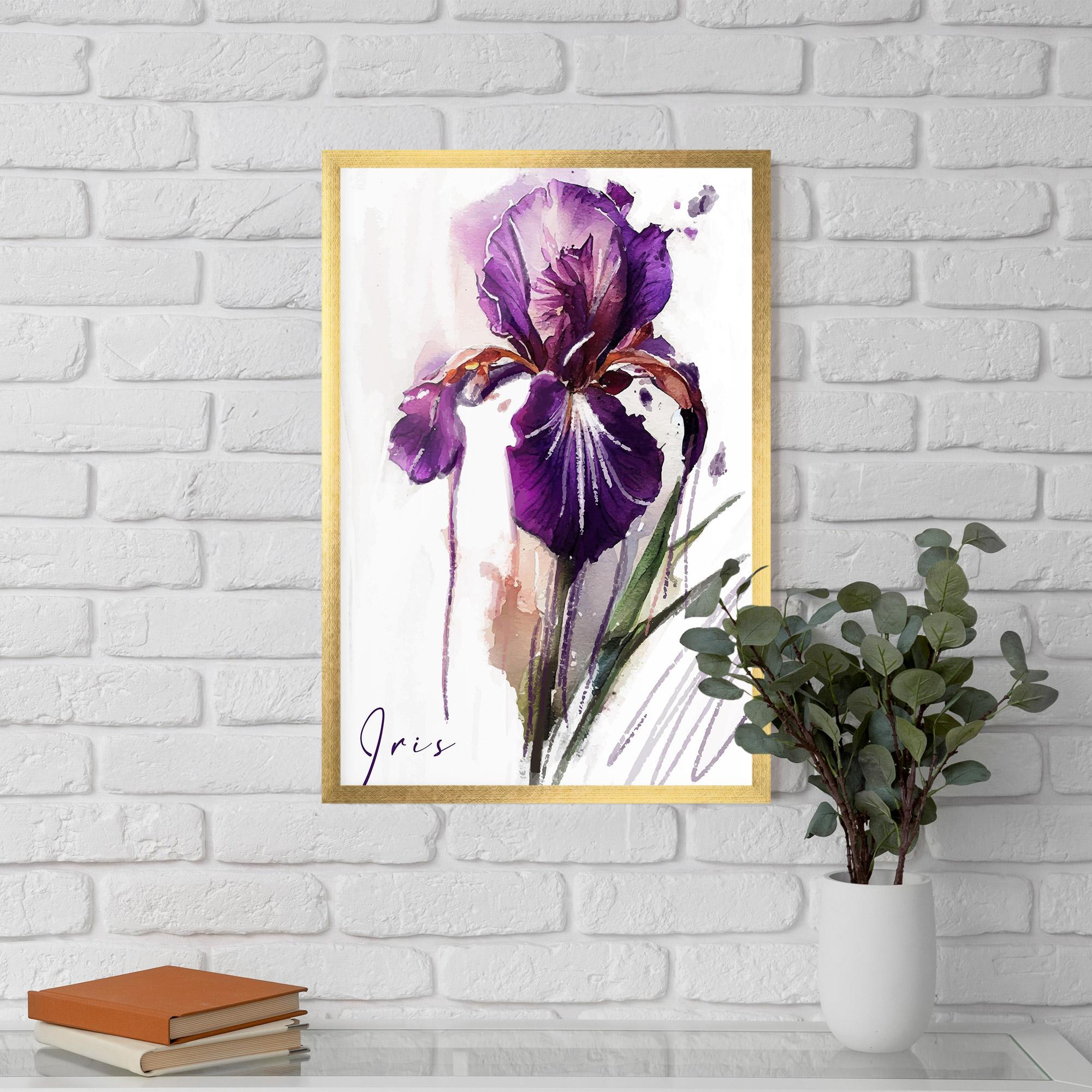Poster Înrămat Iris Drop mockup 5