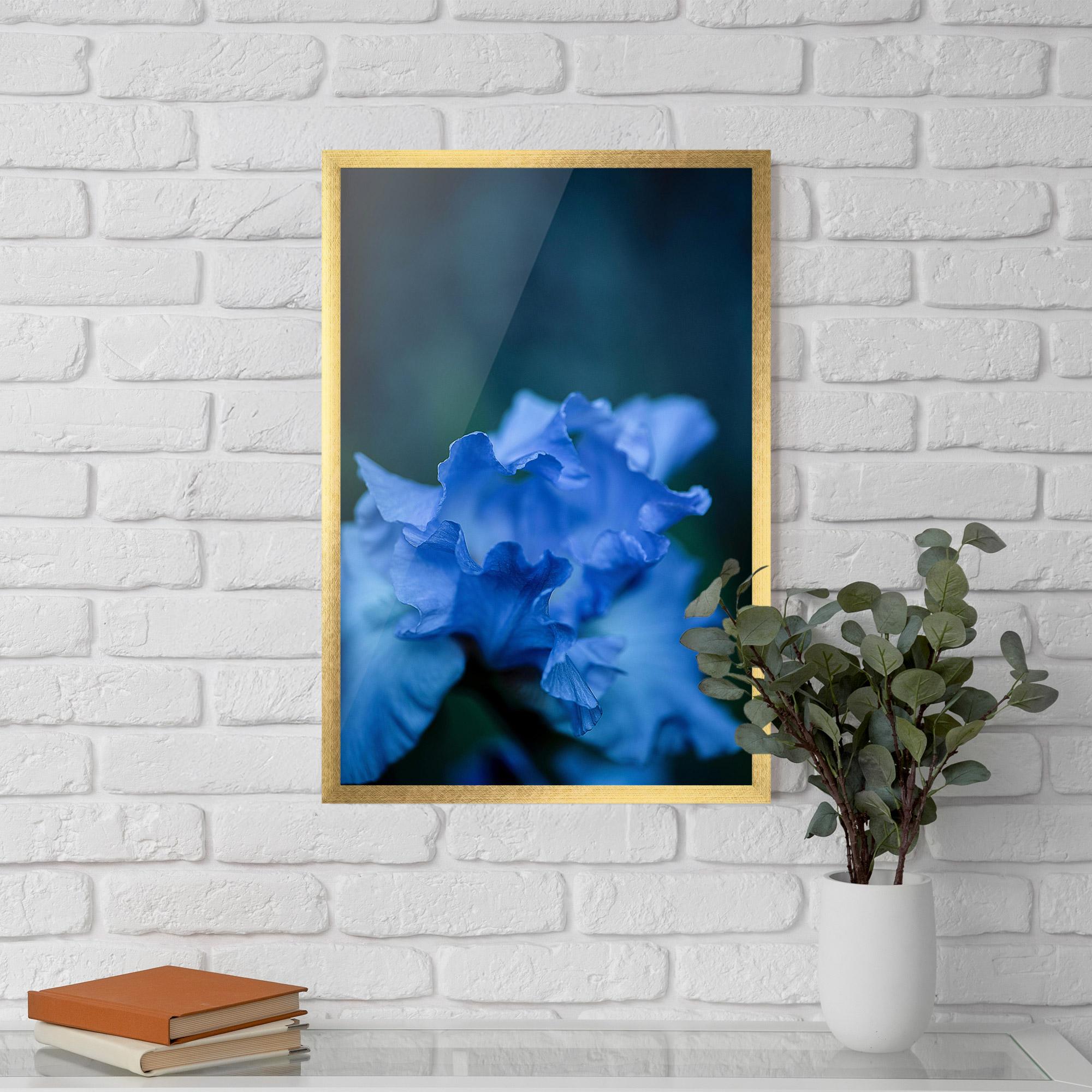 Poster Înrămat Ocean Blue Iris mockup 5
