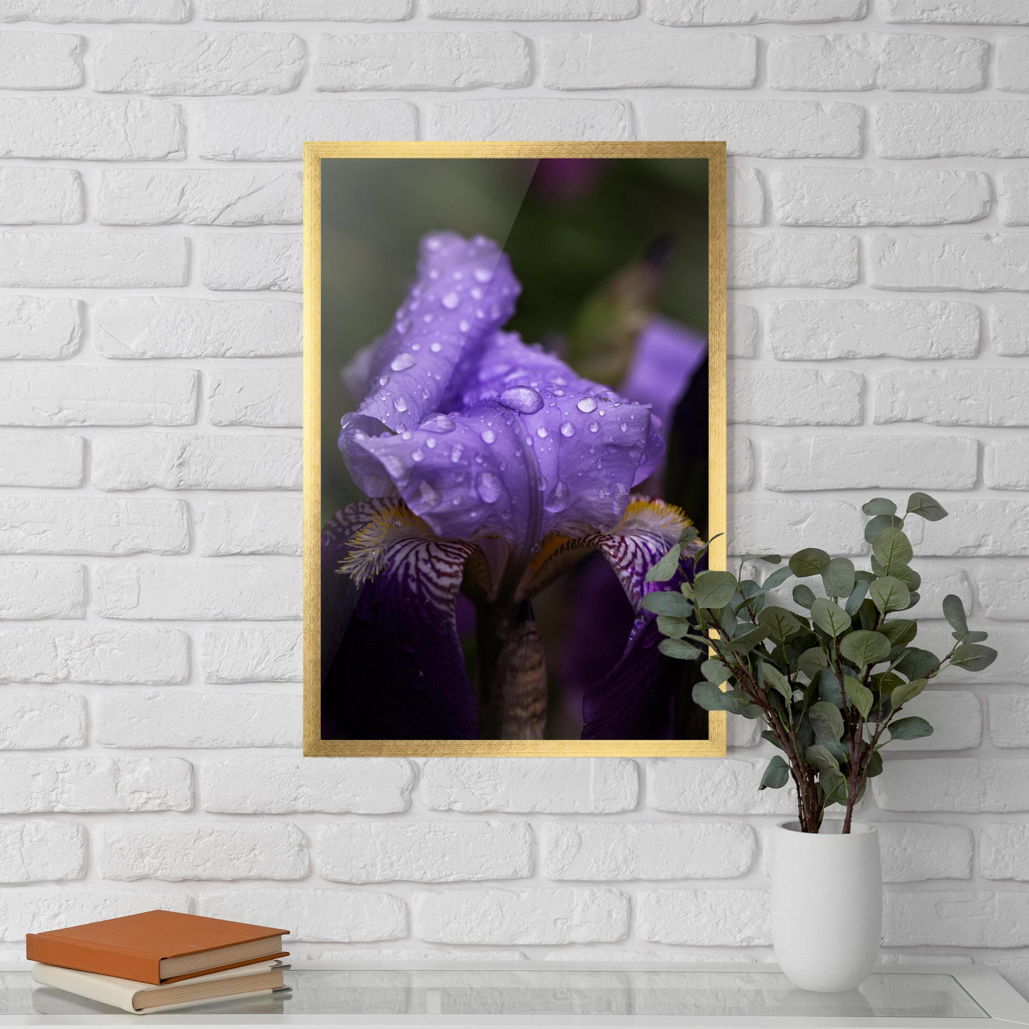 Poster Înrămat Rain In The Garden mockup 5