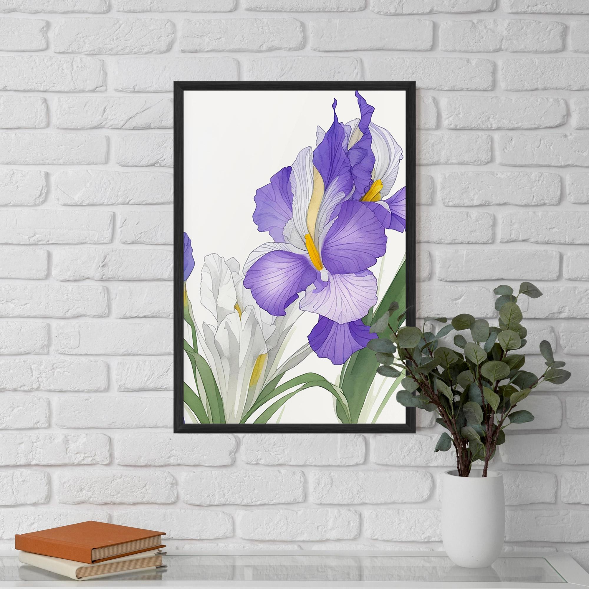 Poster Înrămat Irirs Hand Drawn mockup 5