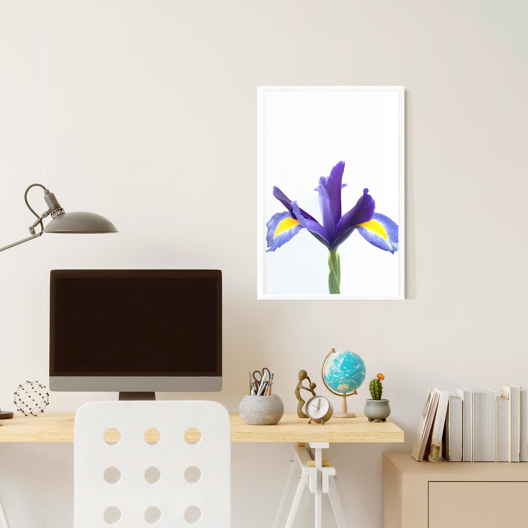 Poster Înrămat Yellow Color Iris mockup 6