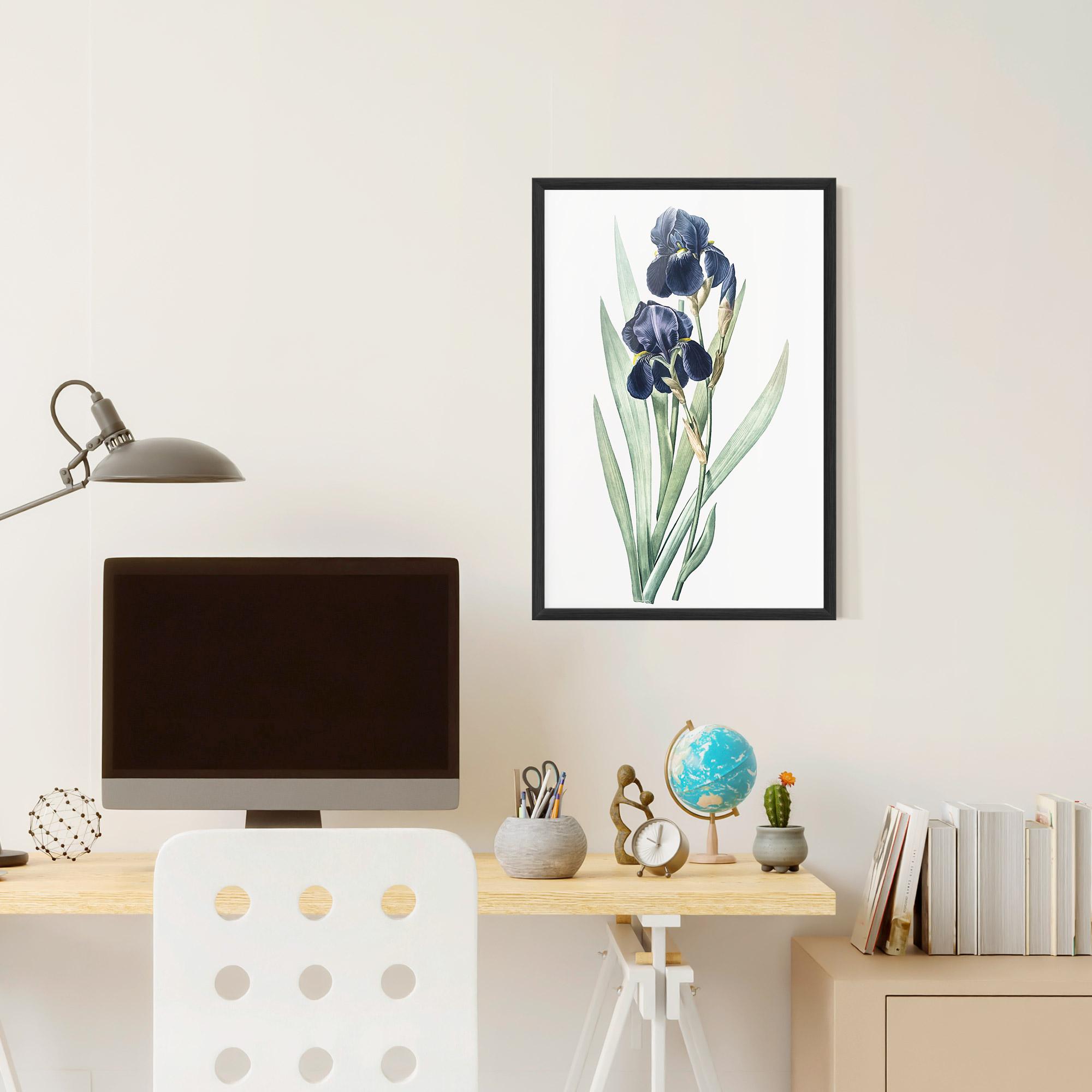 Poster Înrămat Dark Blue Iris mockup 6