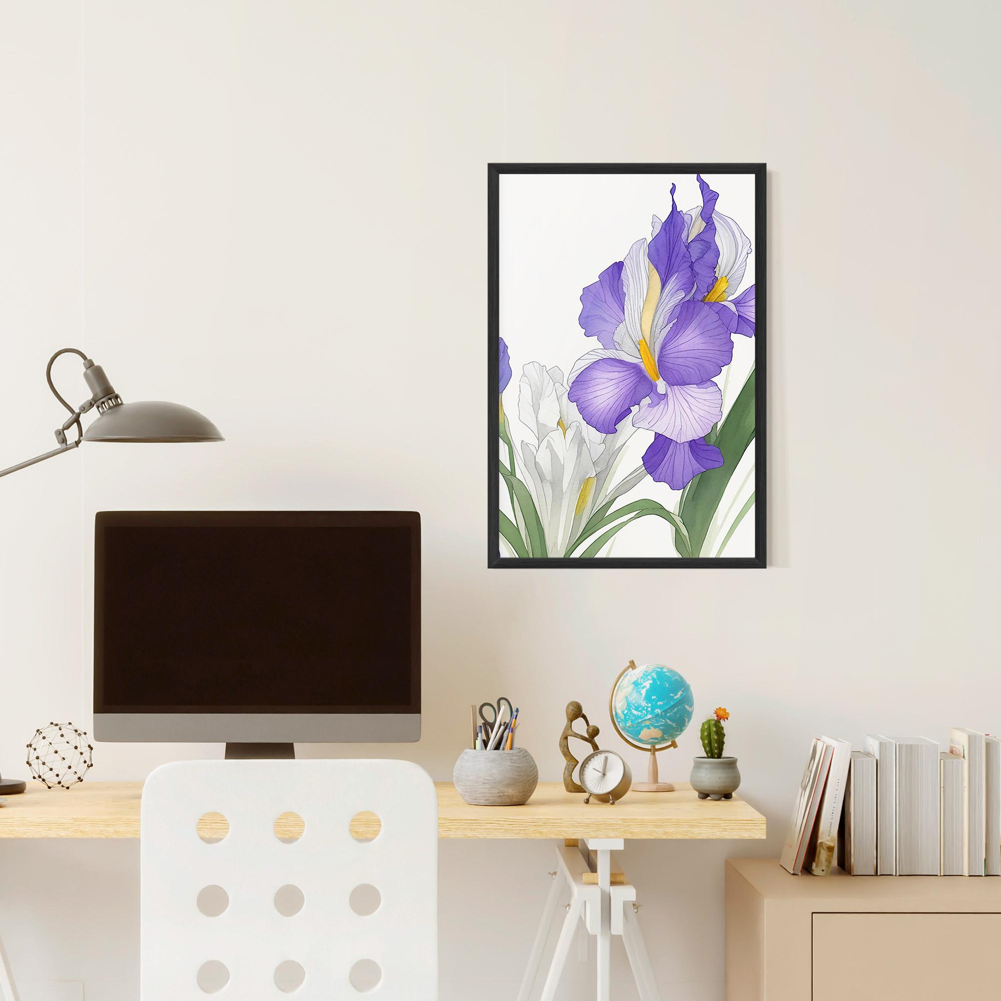 Poster Înrămat Irirs Hand Drawn mockup 6