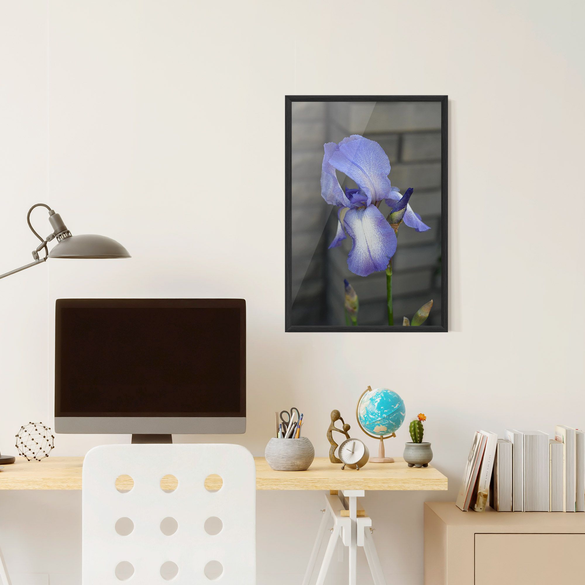Purple Iris On Gray mockup 6