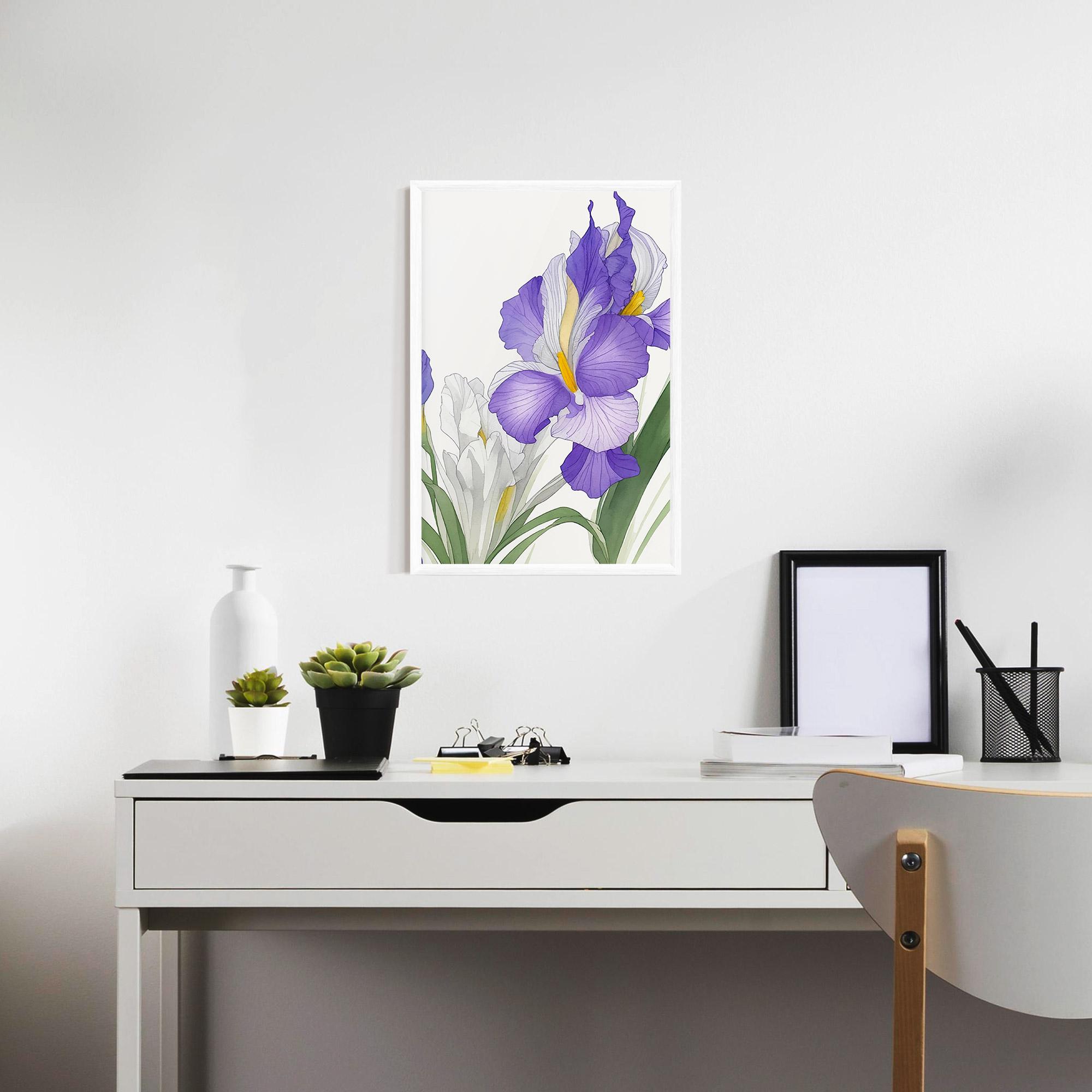 Poster Înrămat Irirs Hand Drawn mockup 7