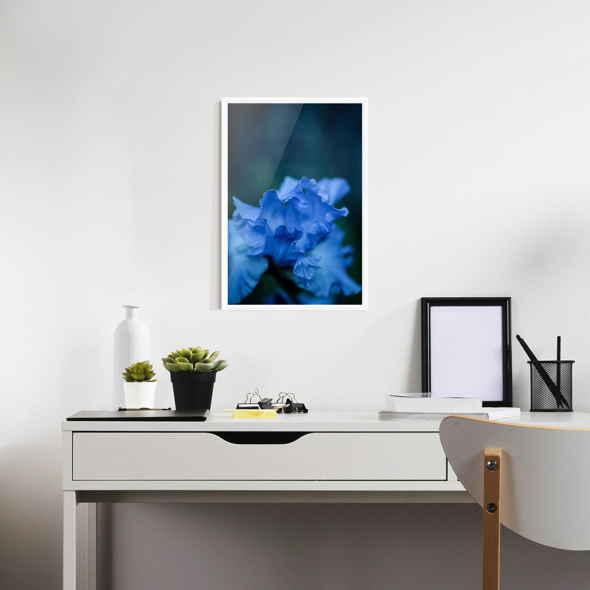 Poster Înrămat Ocean Blue Iris mockup 7