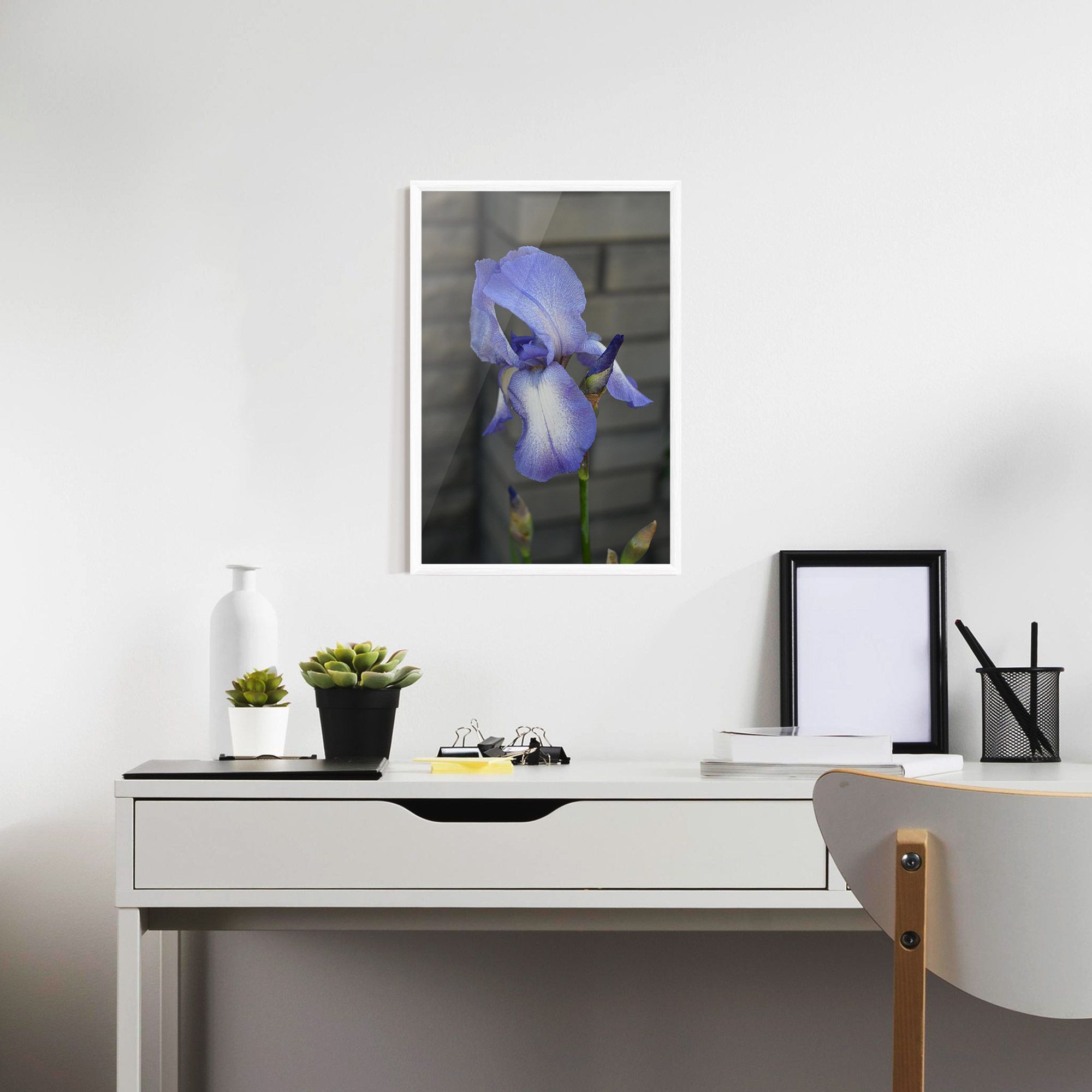 Purple Iris On Gray mockup 7