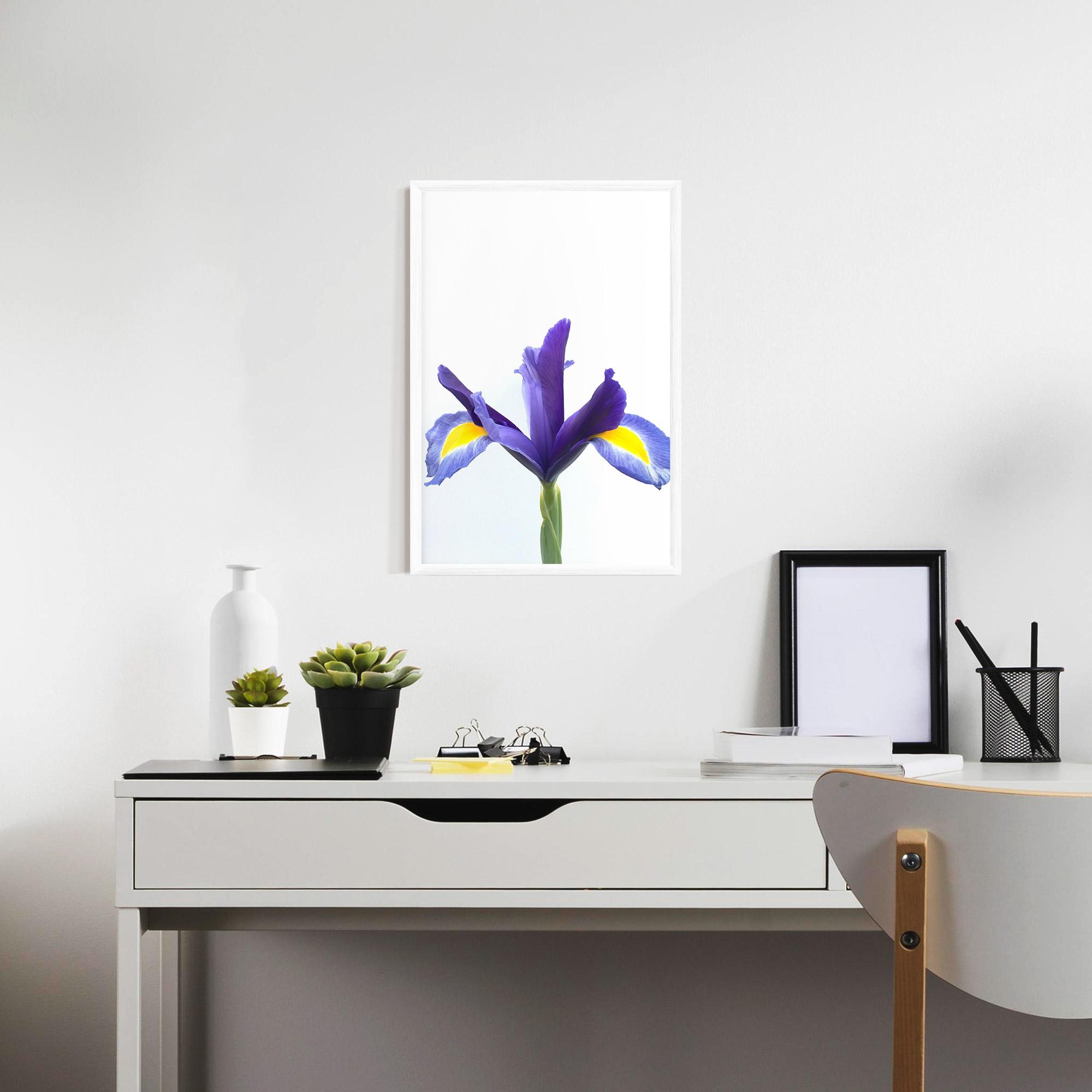 Poster Înrămat Yellow Color Iris mockup 7