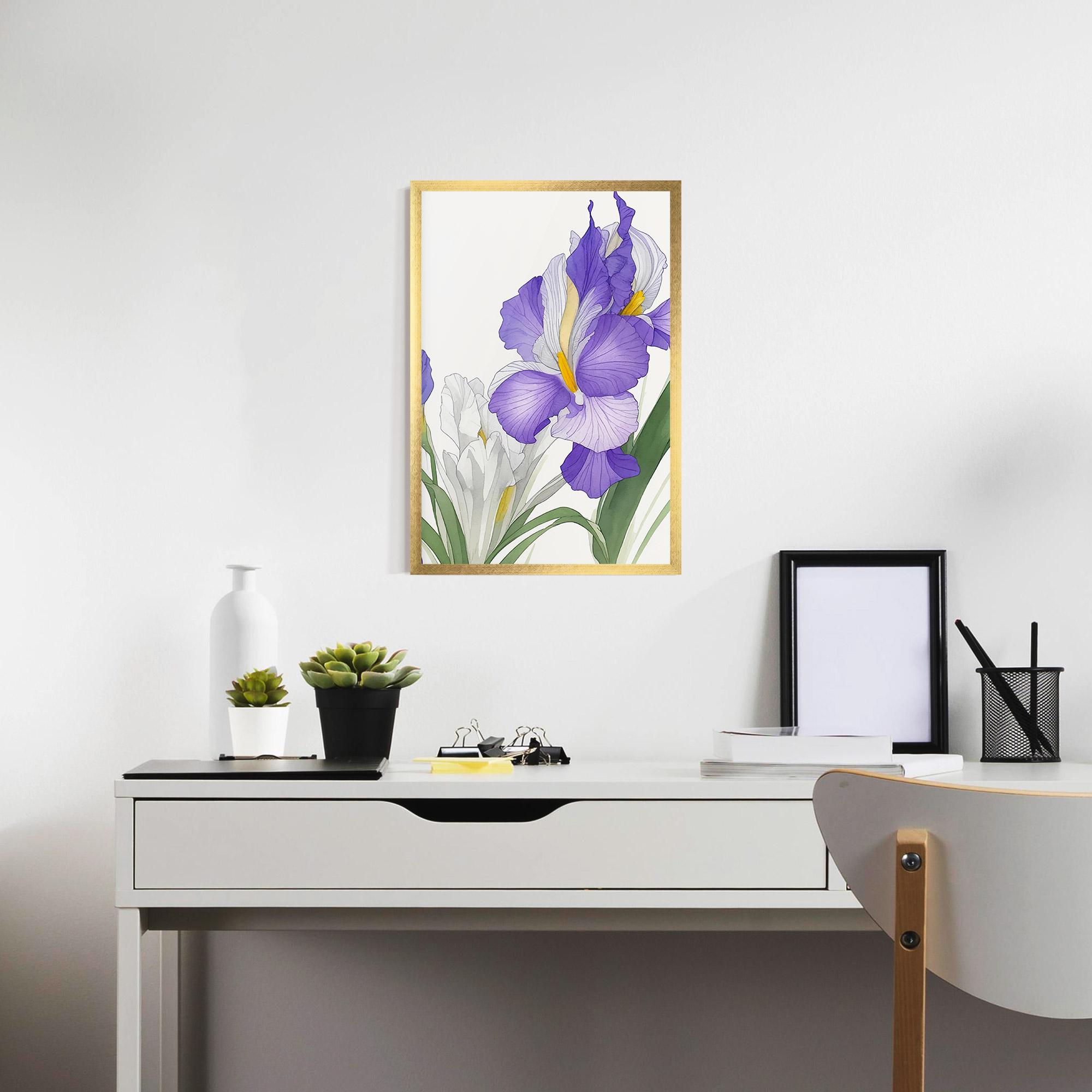 Poster Înrămat Irirs Hand Drawn mockup 7