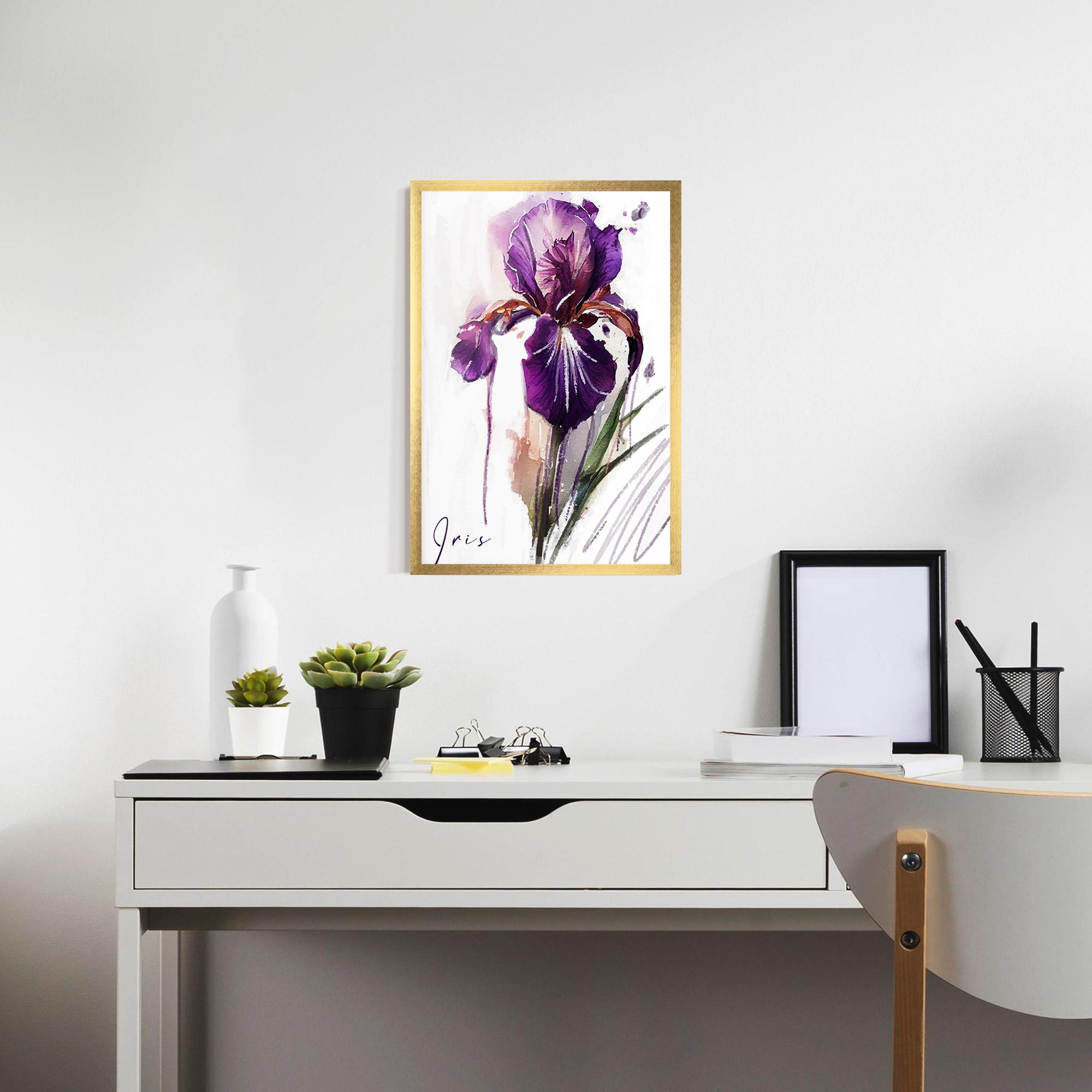Poster Înrămat Iris Drop mockup 7