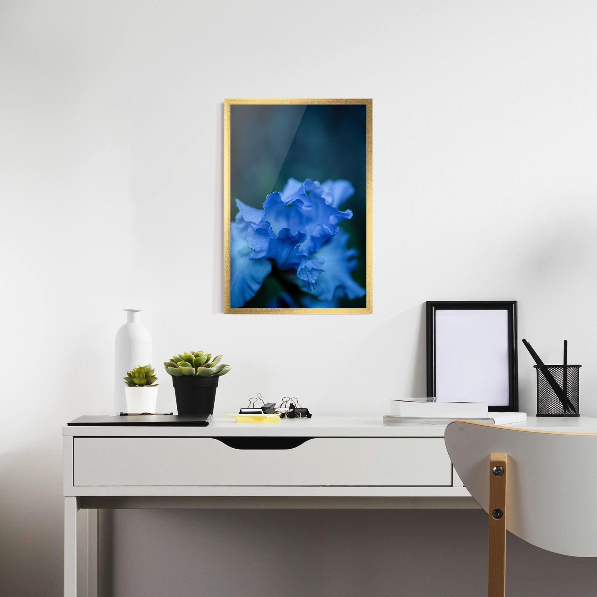 Poster Înrămat Ocean Blue Iris mockup 7