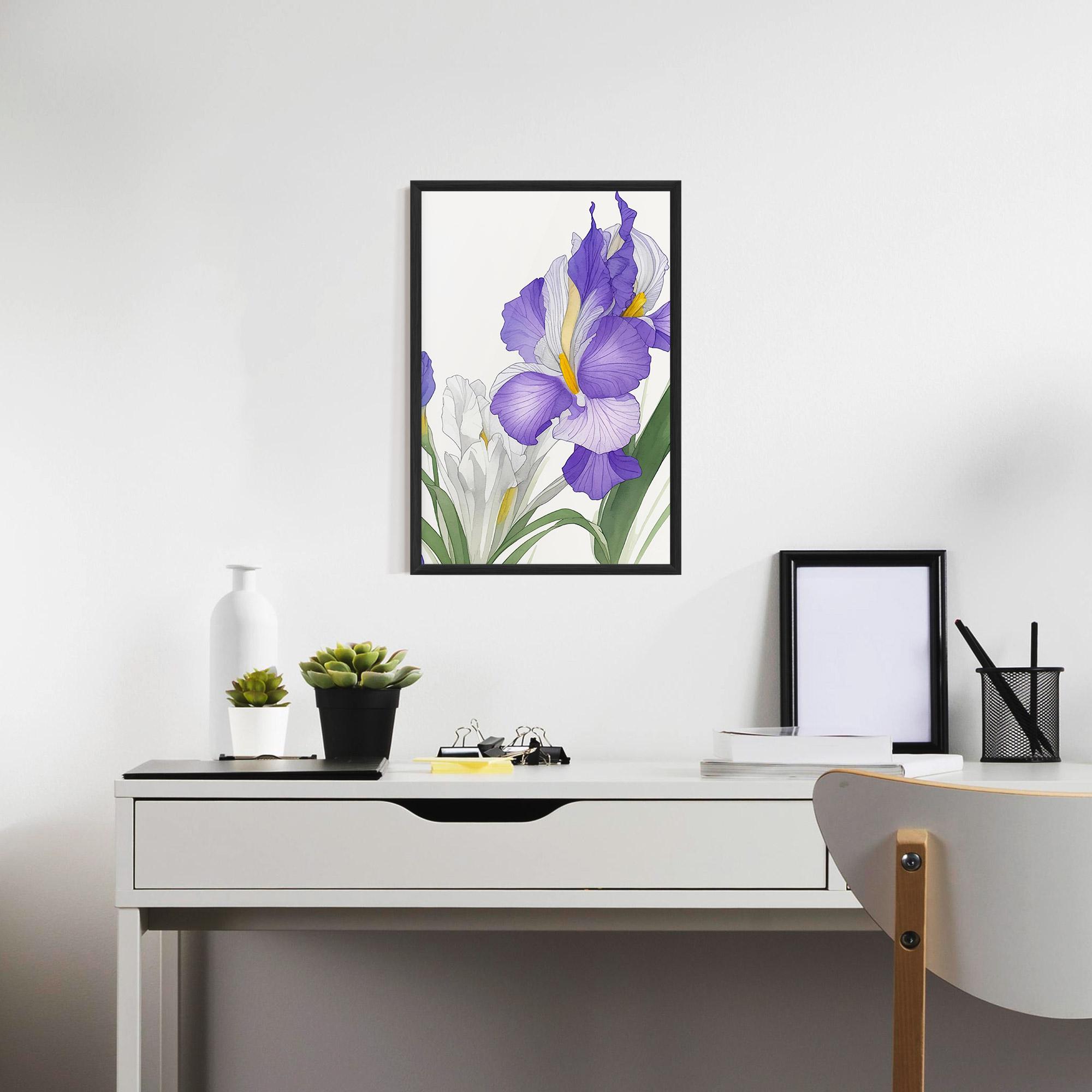 Poster Înrămat Irirs Hand Drawn mockup 7