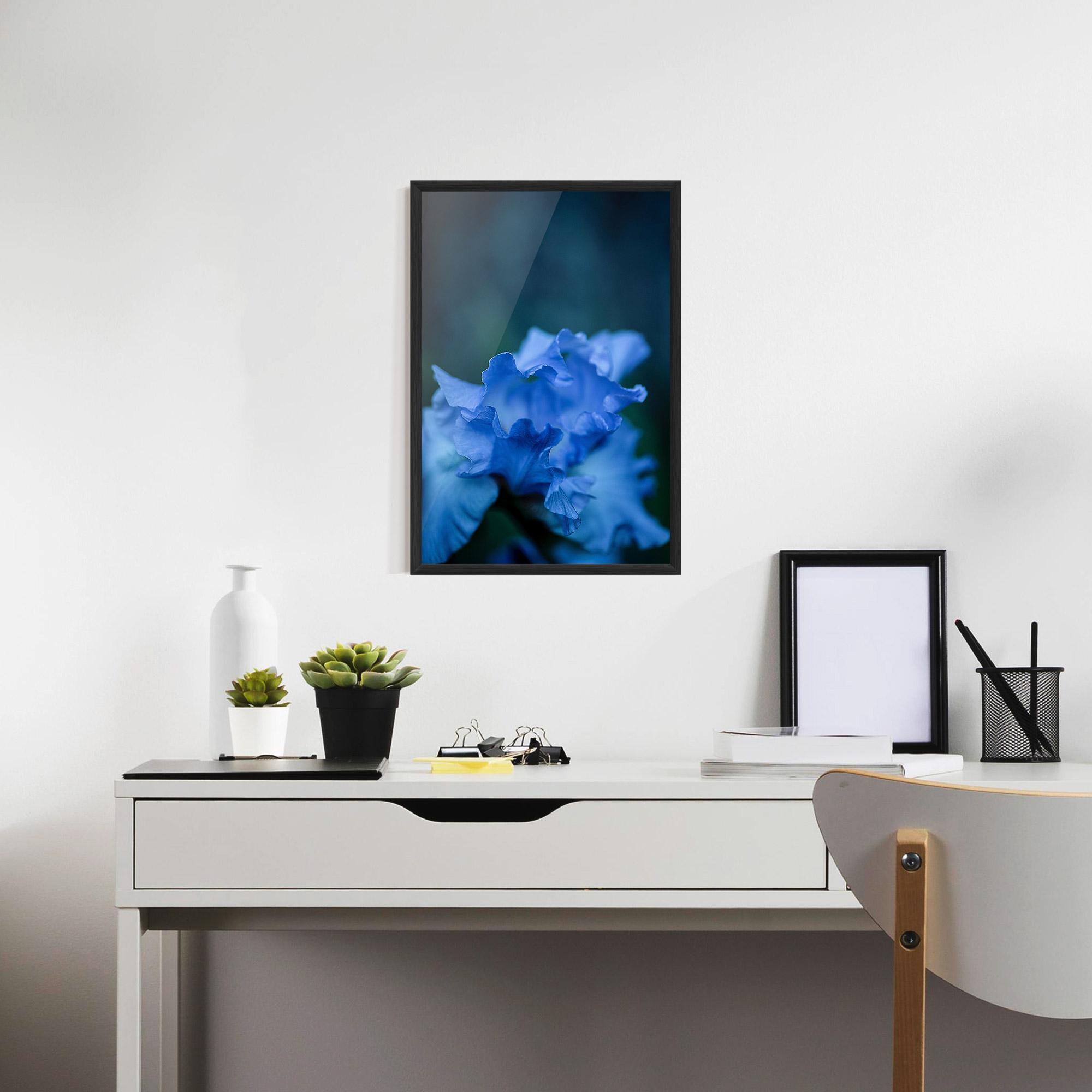 Poster Înrămat Ocean Blue Iris mockup 7